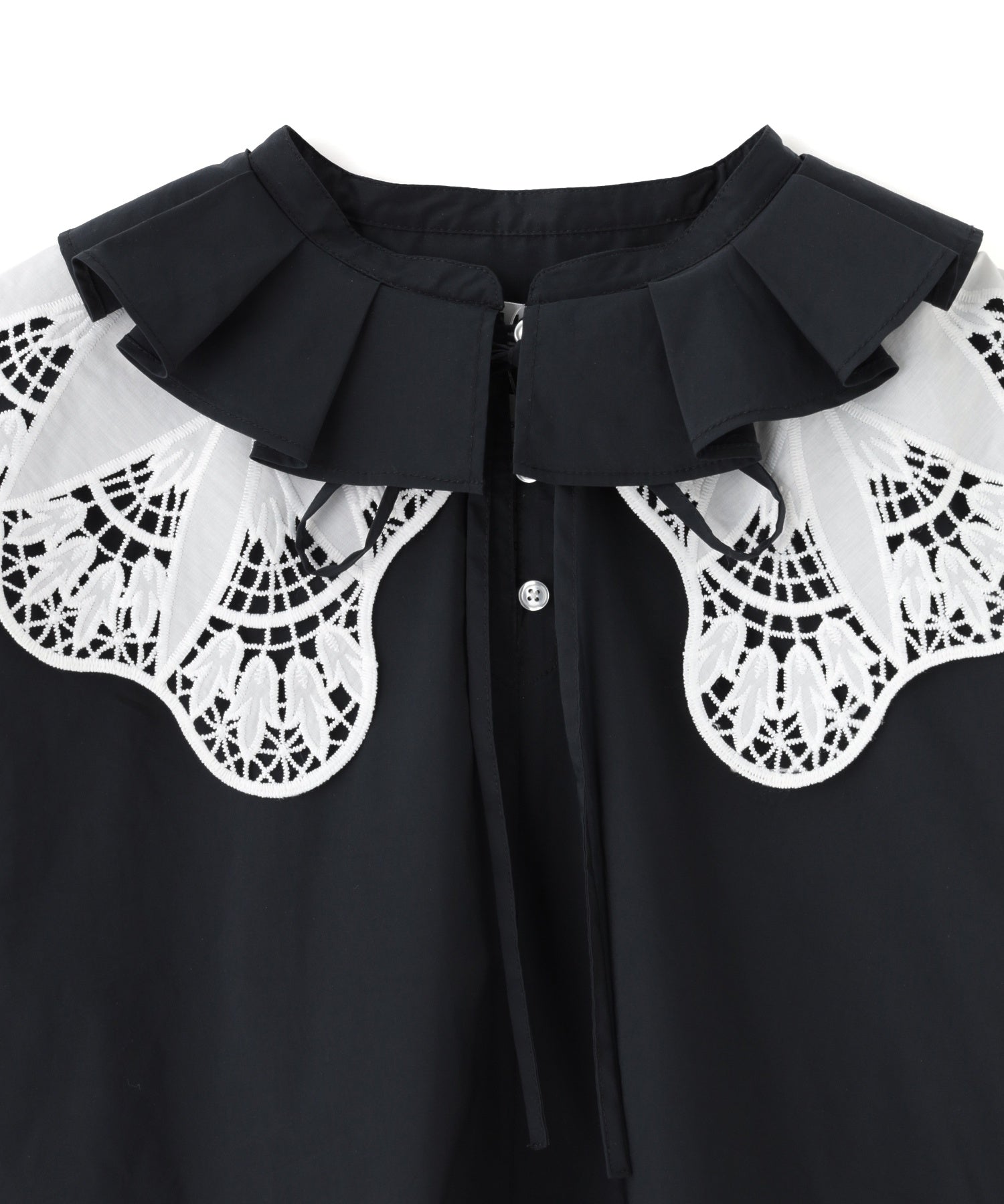 MULTI RUFFLE COLLAR BLOUSE