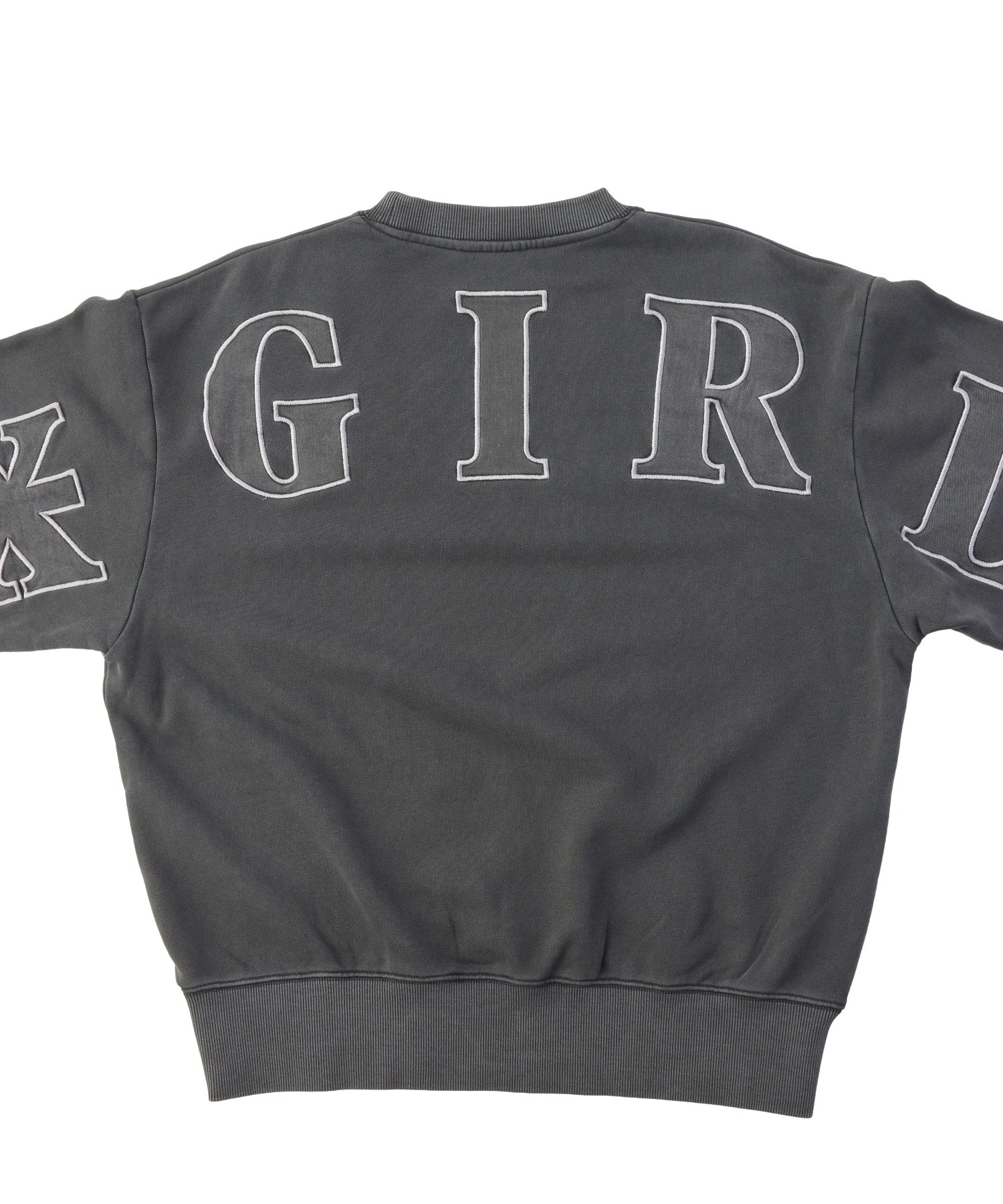 FADED BIG PATCH CREWNECK SWEATSHIRT