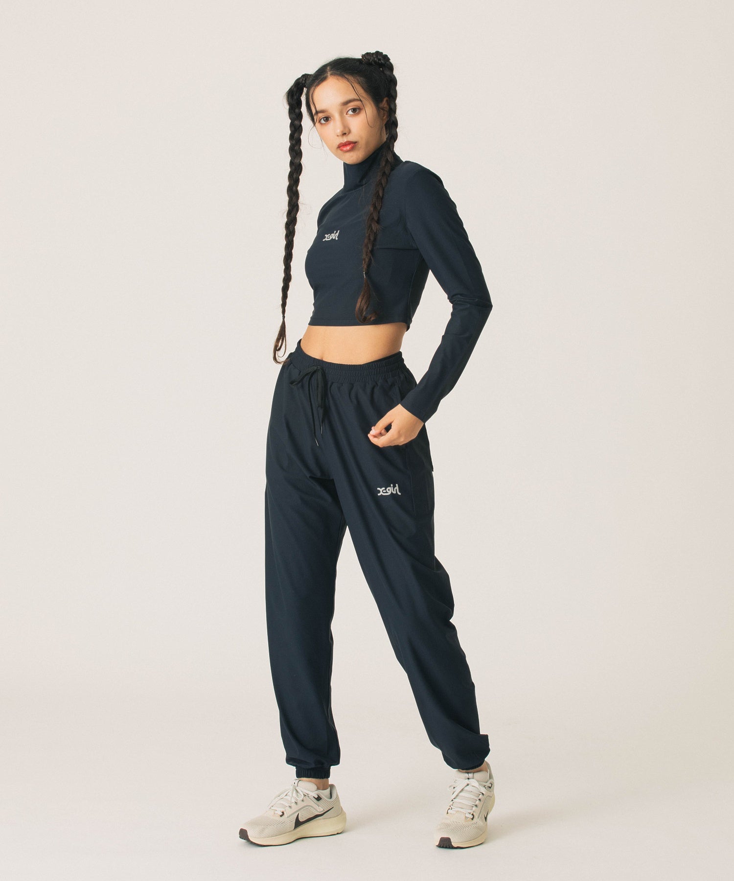 HIGH NECK SHORT LS TOP