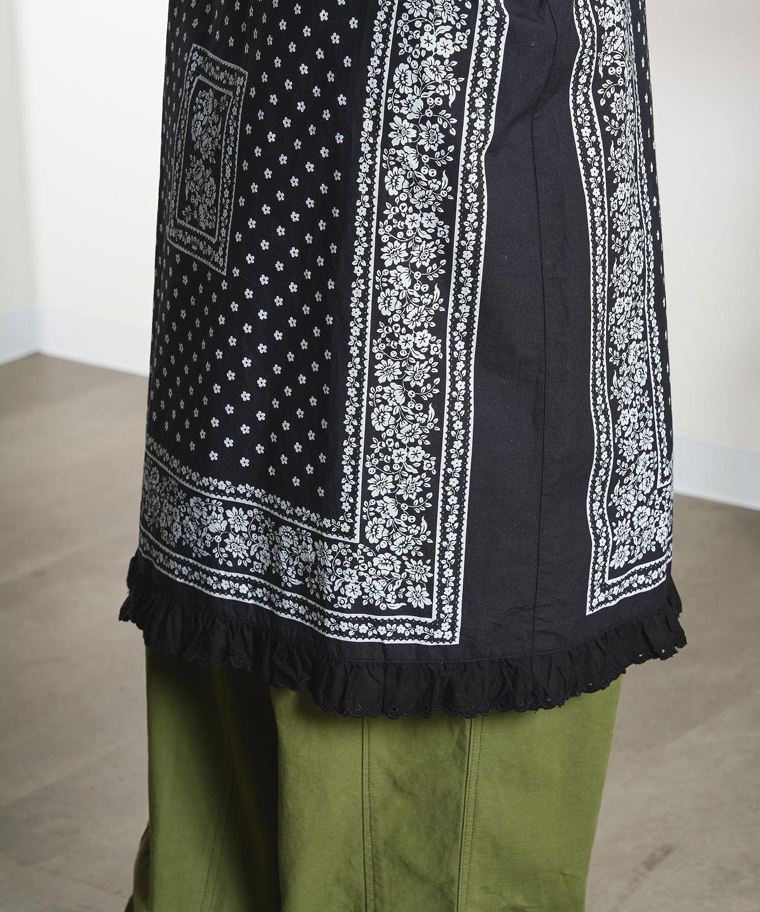 【ROSE BUD別注】INDIA IS BEAUTIFUL/BLACK BANDANA DRESS