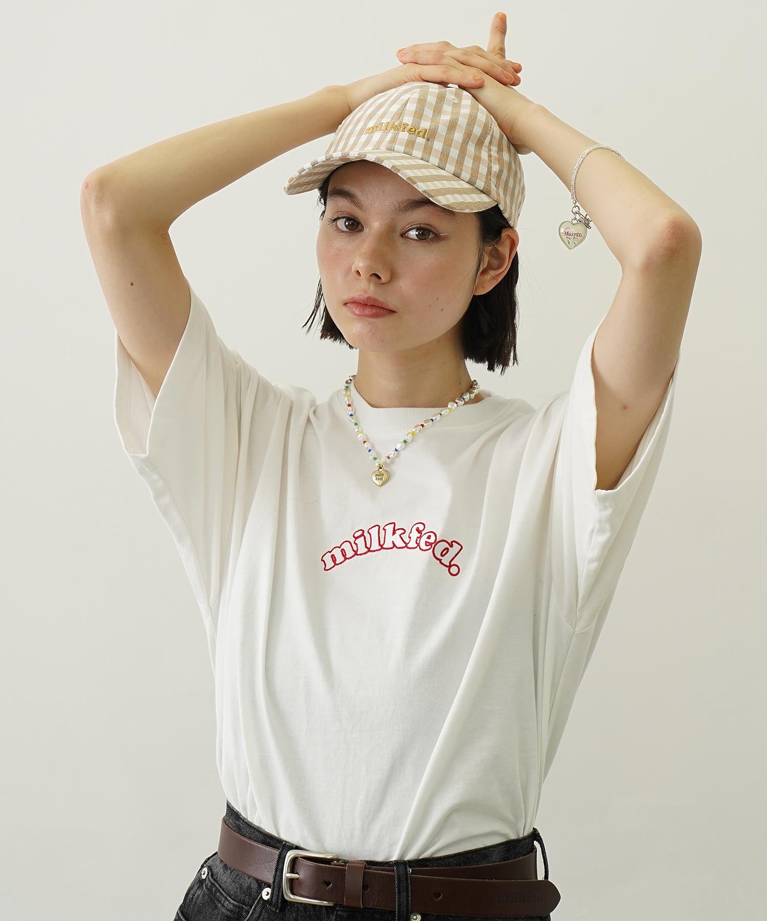 GINGHAM LOGO CAP