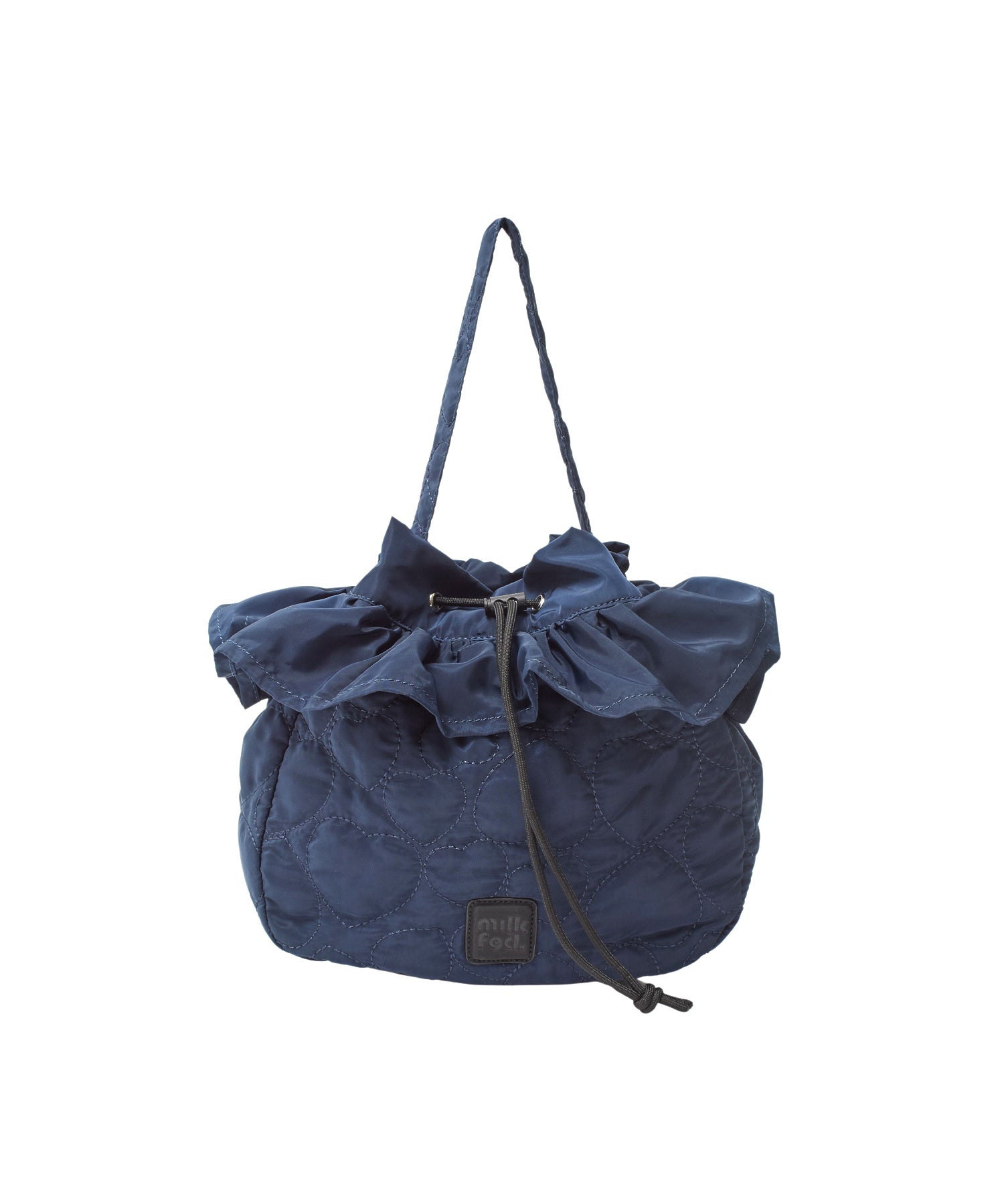 HEART QUILTED DRAWSTRING BAG