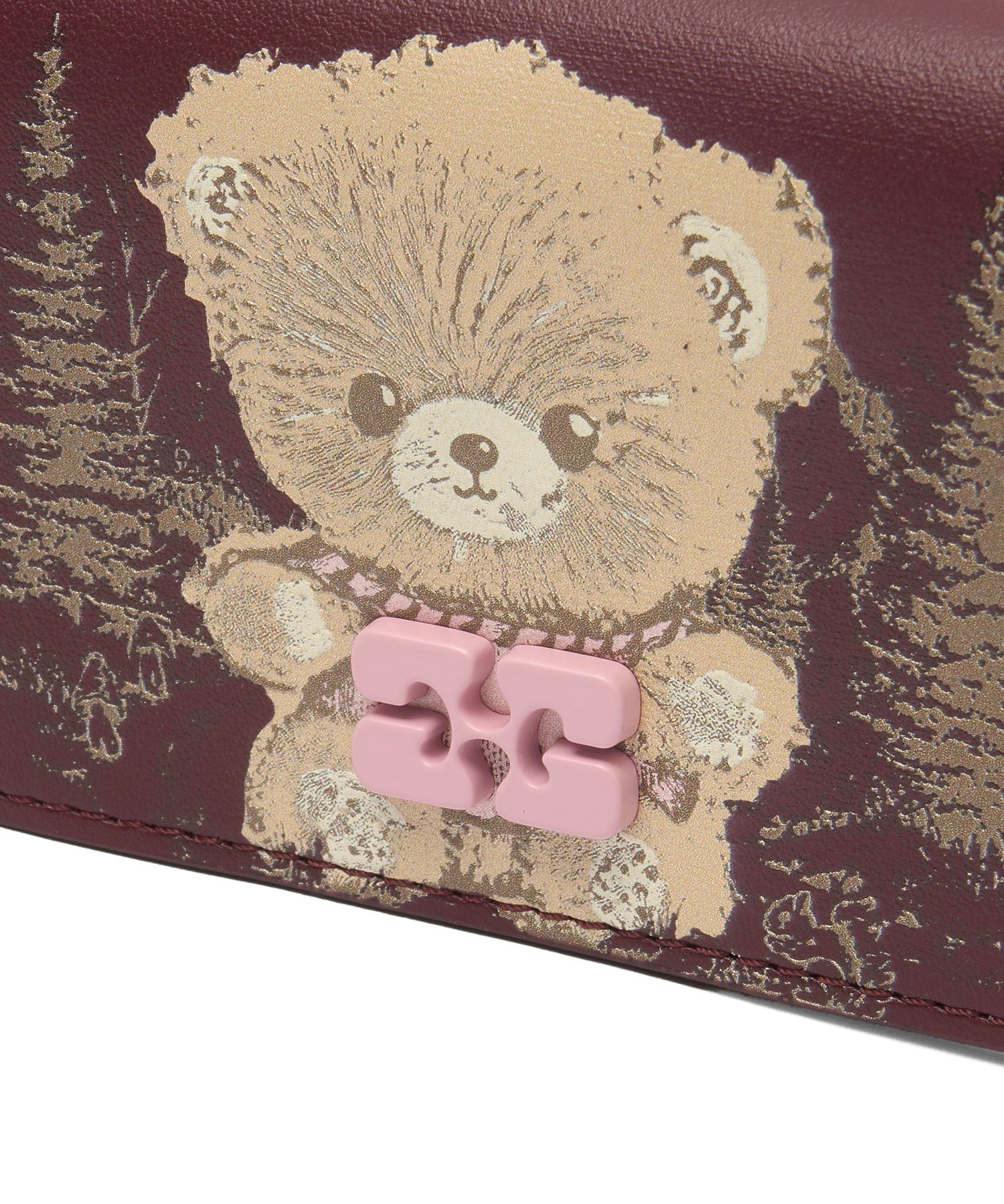 GANNI/BOU CARD HOLDER PRINTED WITH FLAP