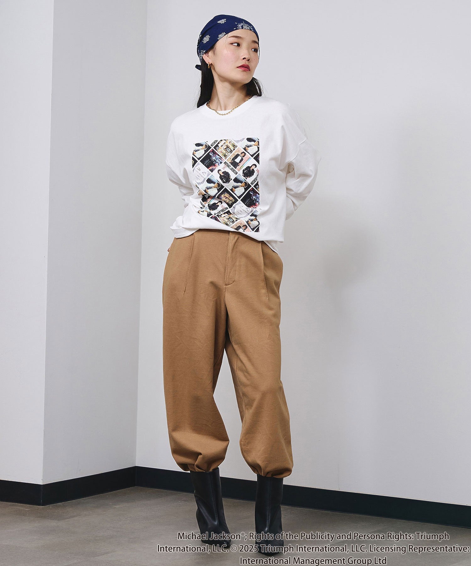 Michael Jackson/COVER ART L/S TEE