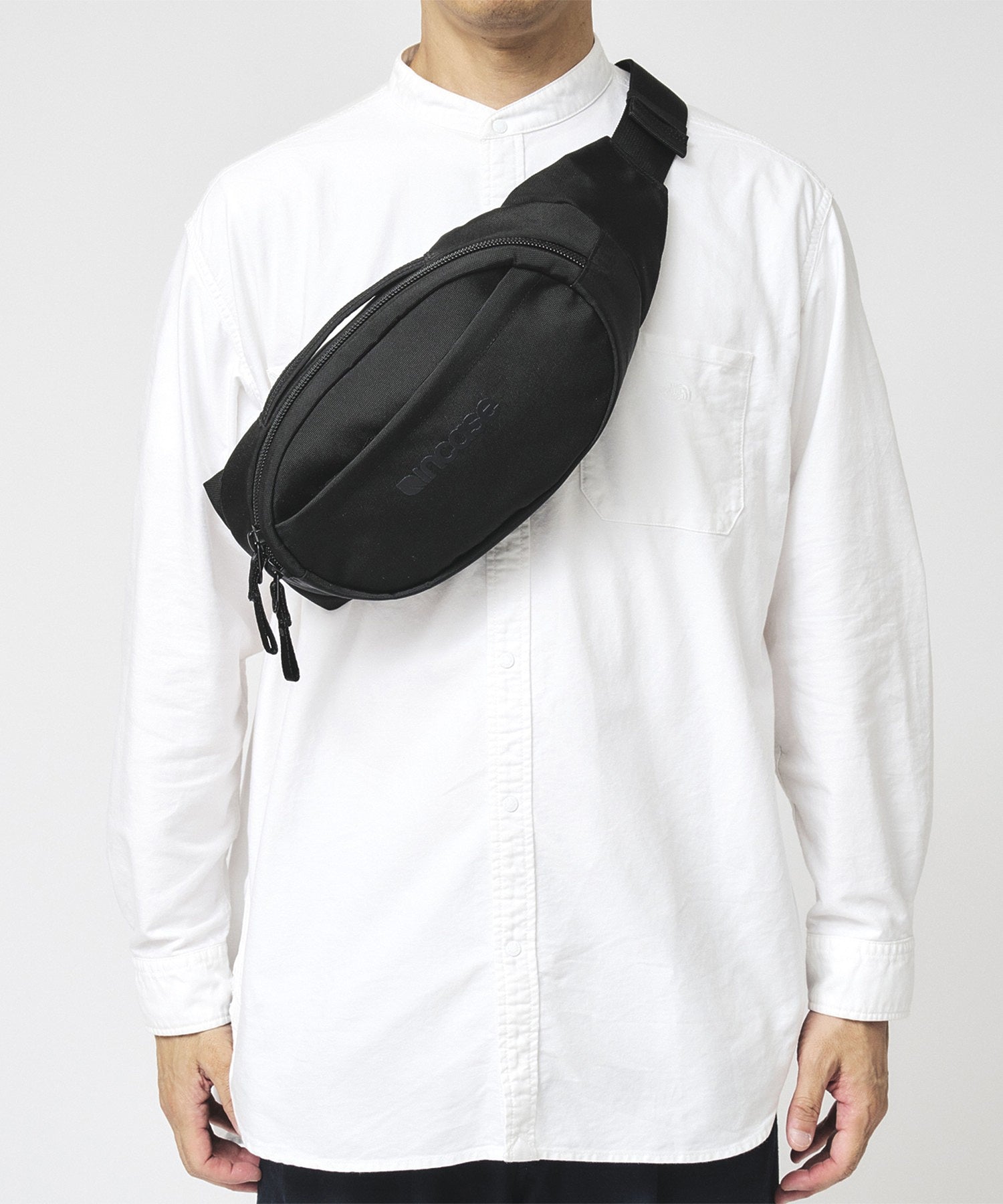Grid Waist Bag - Black