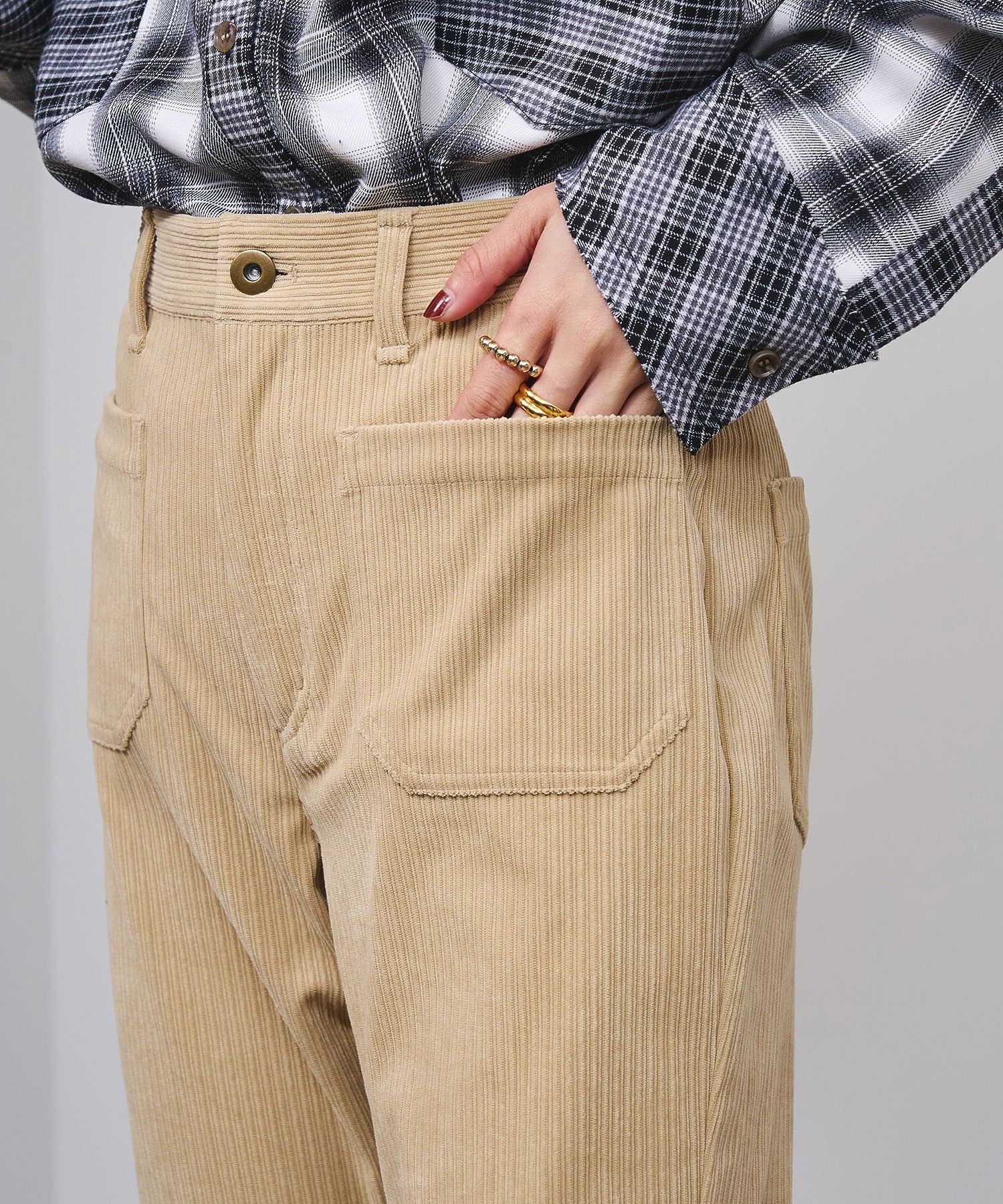CORDUROY FLARE PANTS