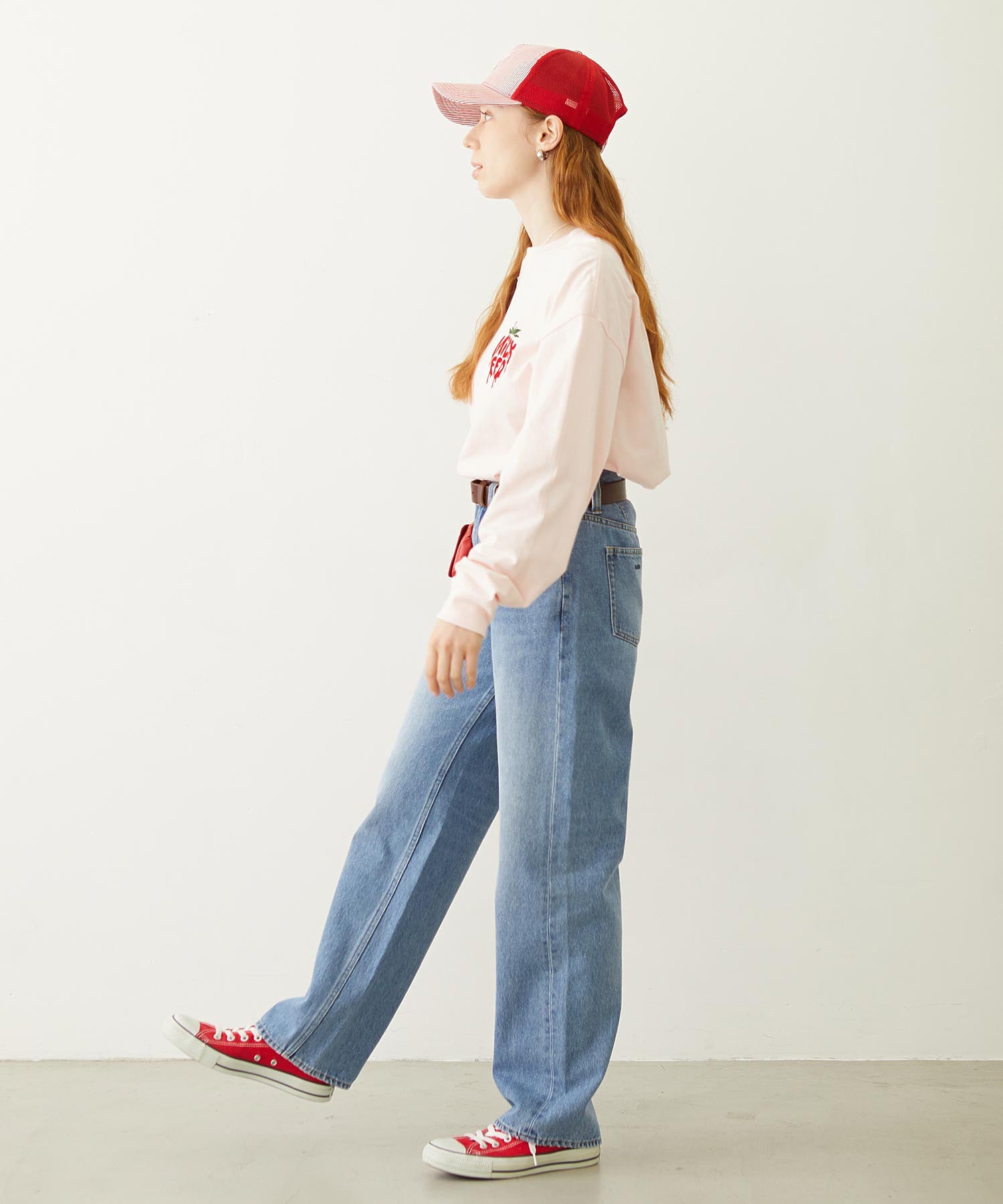 MELTY STRAWBERRY WIDE L/S TEE