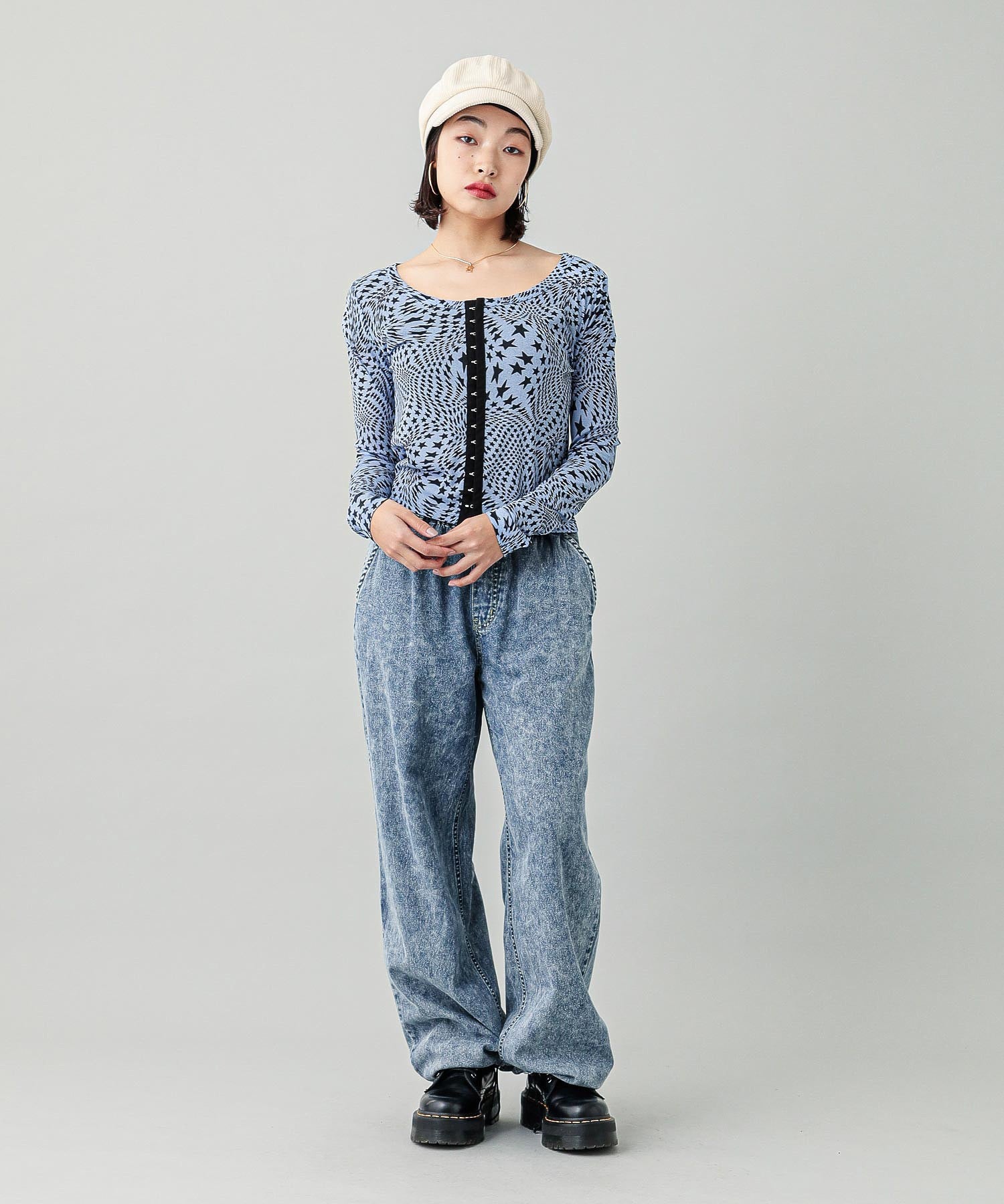 DISTORTED STARS COMAPCT CARDIGAN