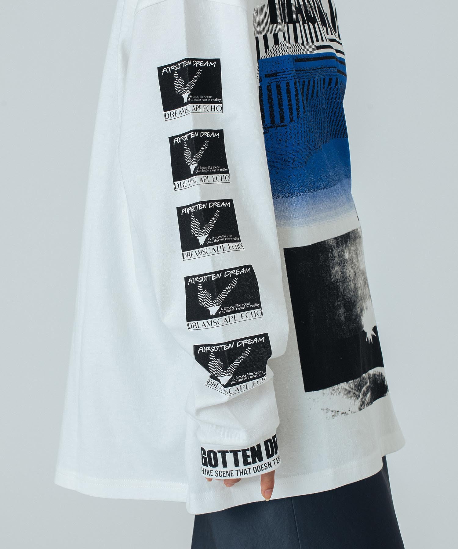 OKIRAKU×ROSEBUD/GRAPHIC LONG SLEEVE TEE