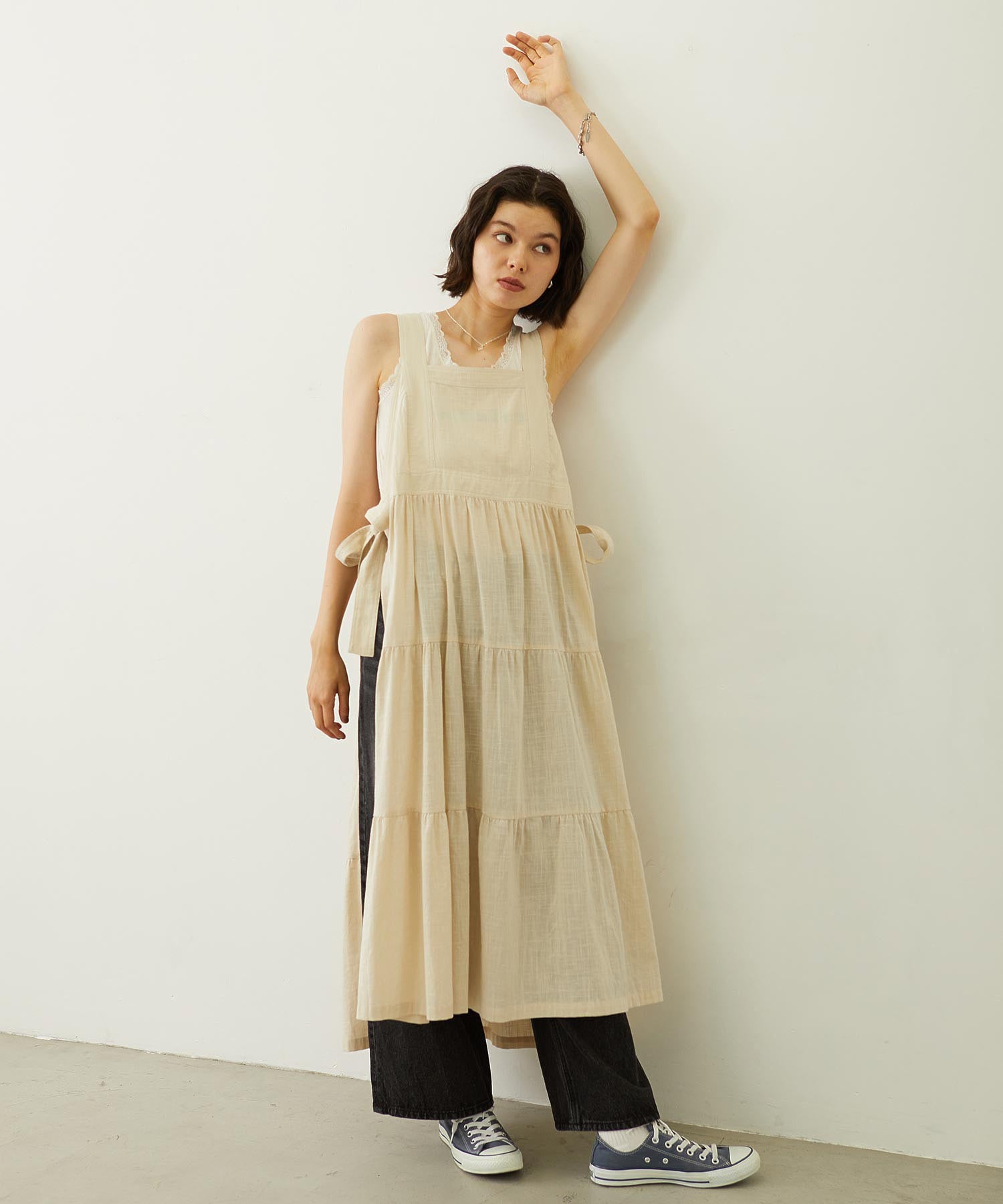APRON TIERED DRESS