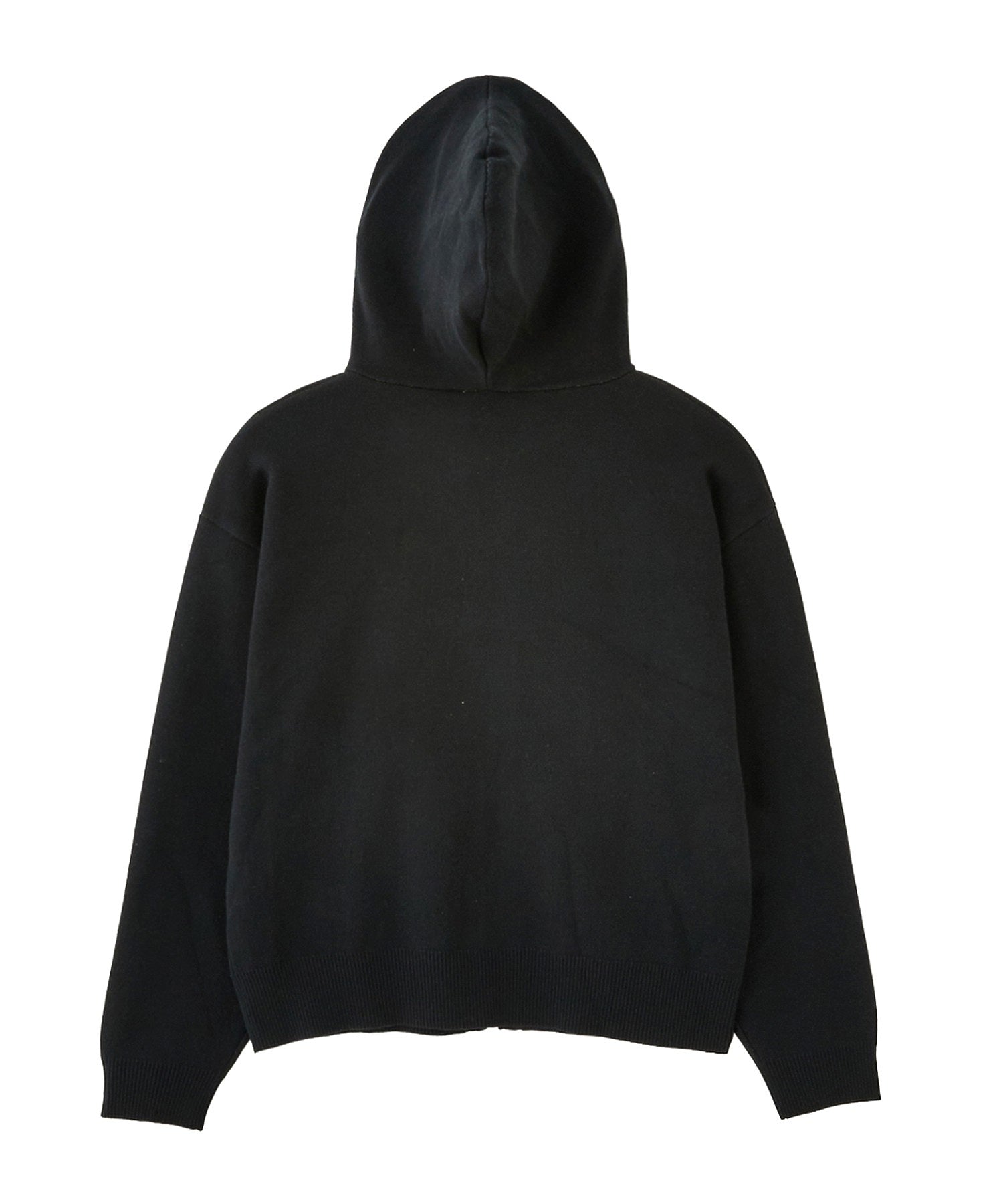 JACQUARD KNIT ZIP UP HOODIE