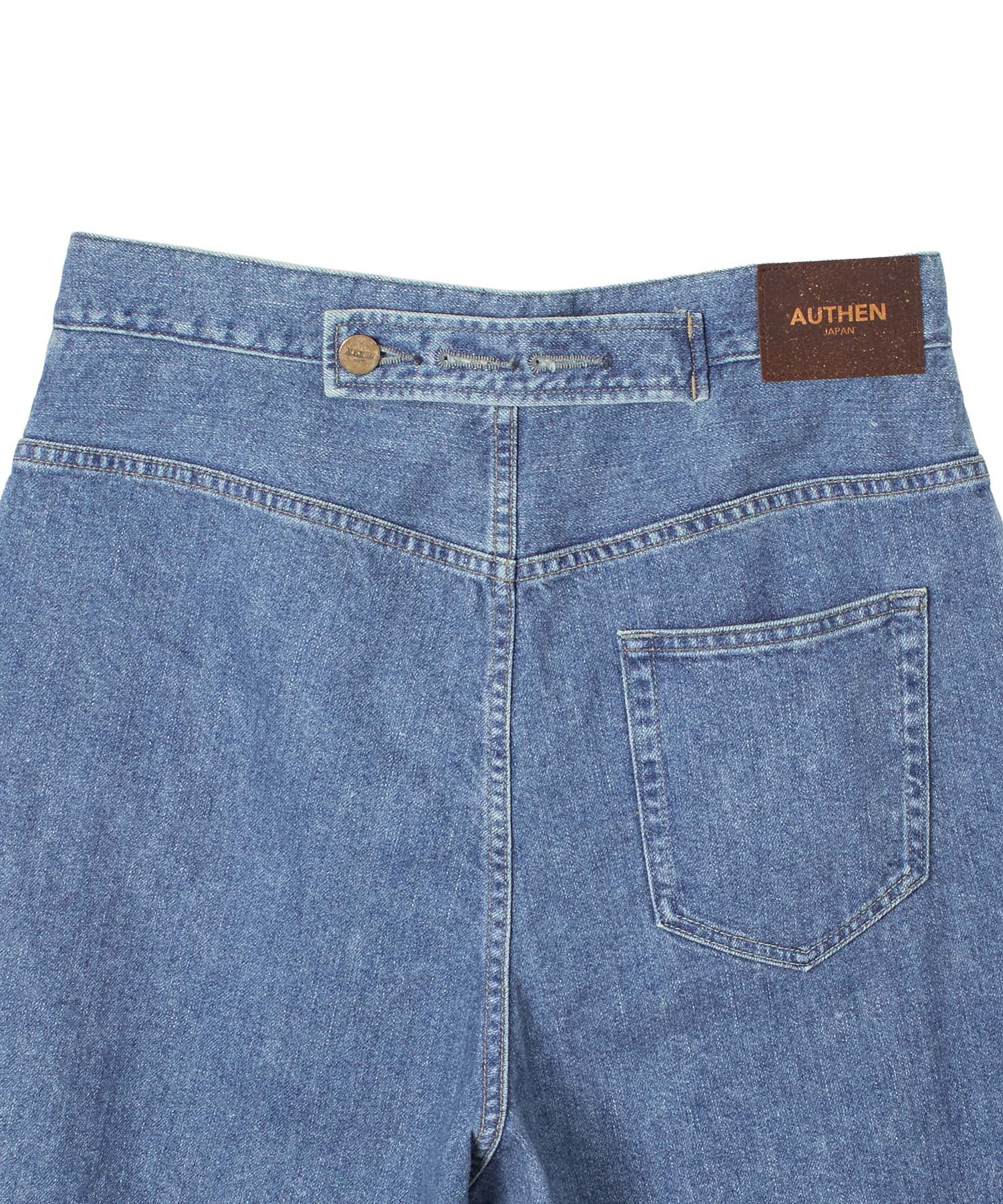 AUTHEN/SILKNIZED DENIM WIDE CROPPED PANT