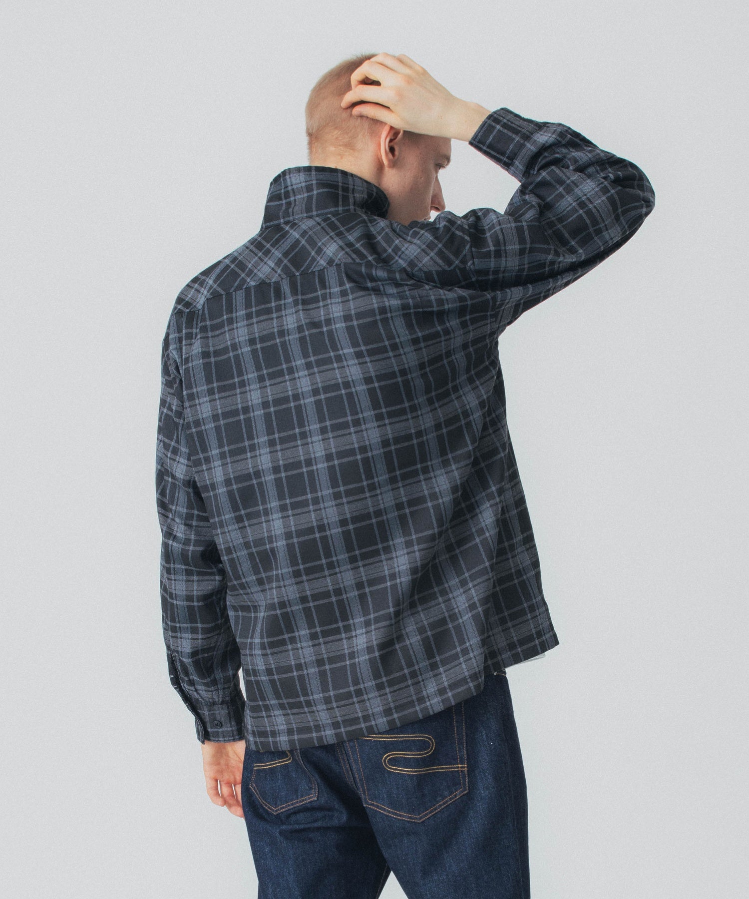 FULL ZIP PLAID SHIRT