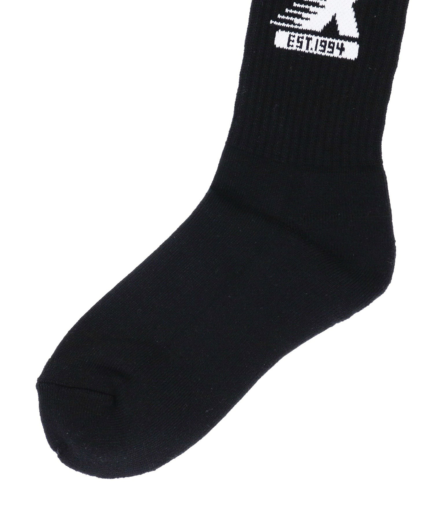 SPORTY LOGO LINE RIB SOCKS X-girl