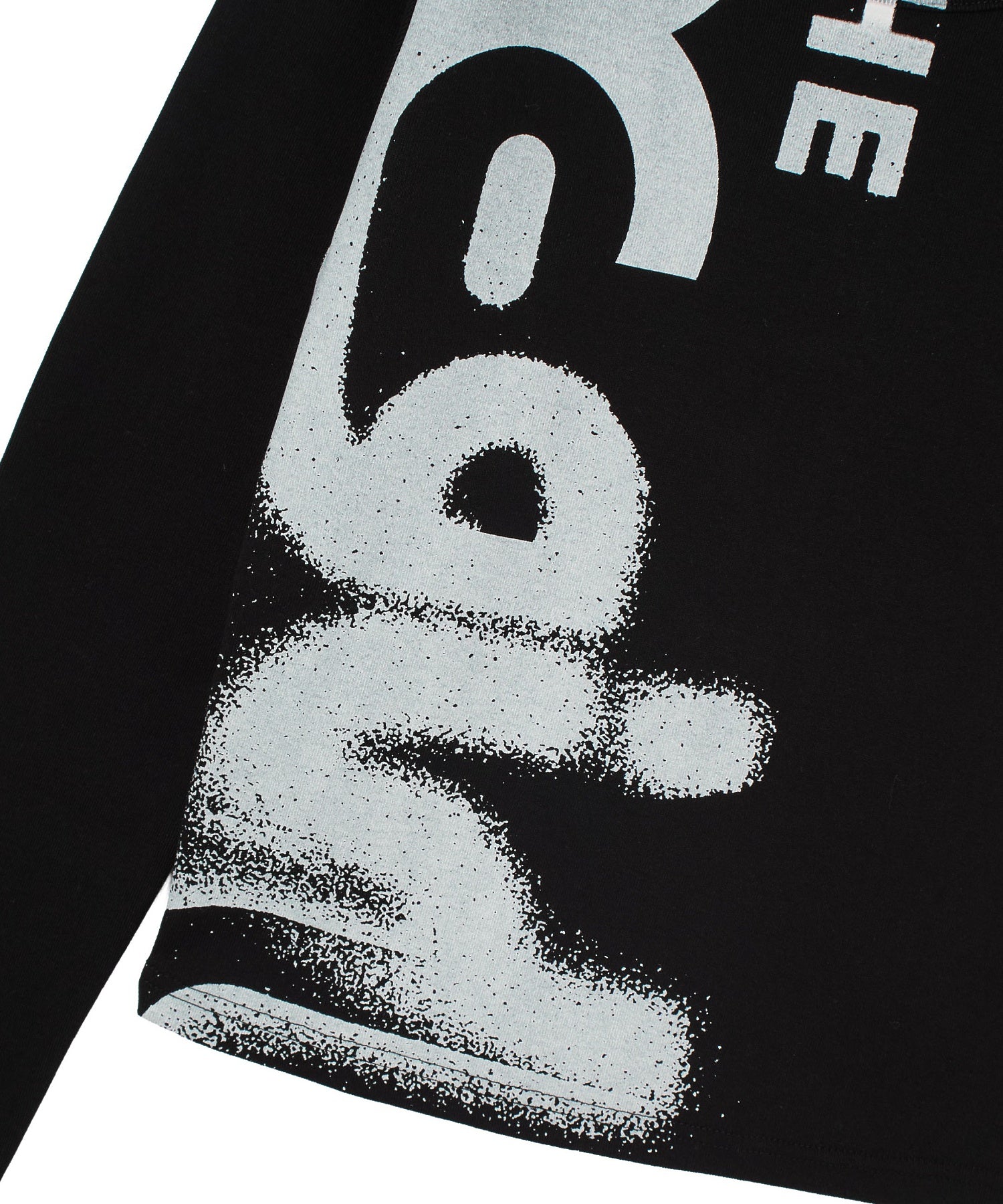 HEAVY DISTRESSED LOGO L/S BABY TEE