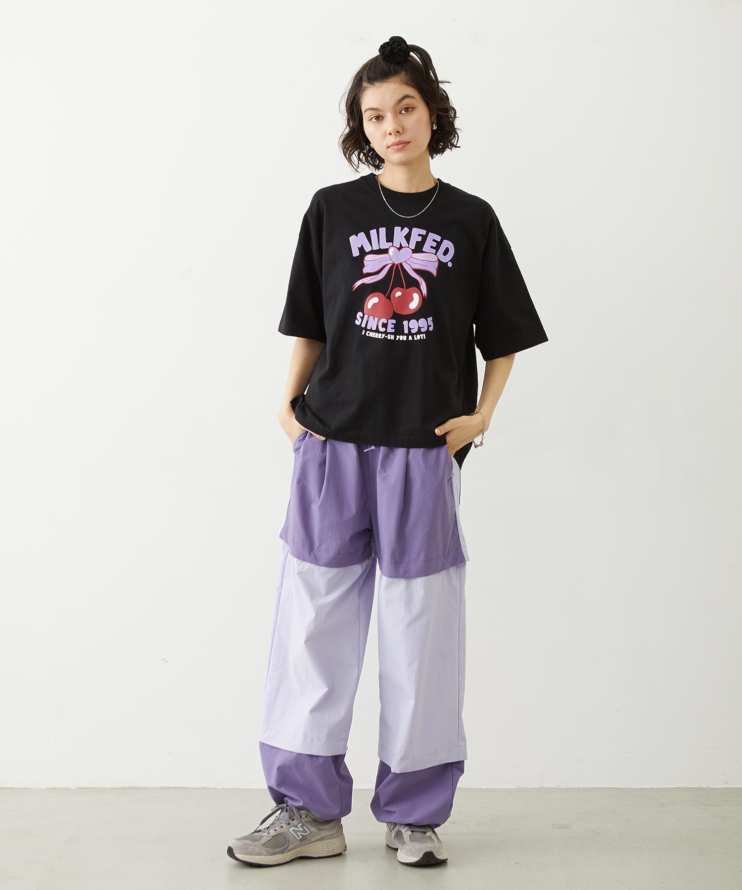 CHERRY RIBBON WIDE S/S TEE