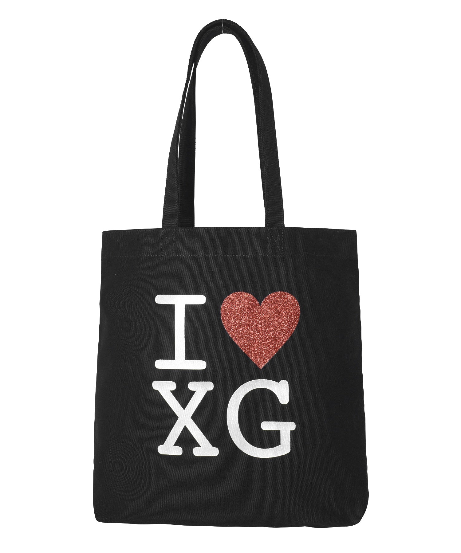 I LOVE XG LOGO CANVAS TOTE BAG