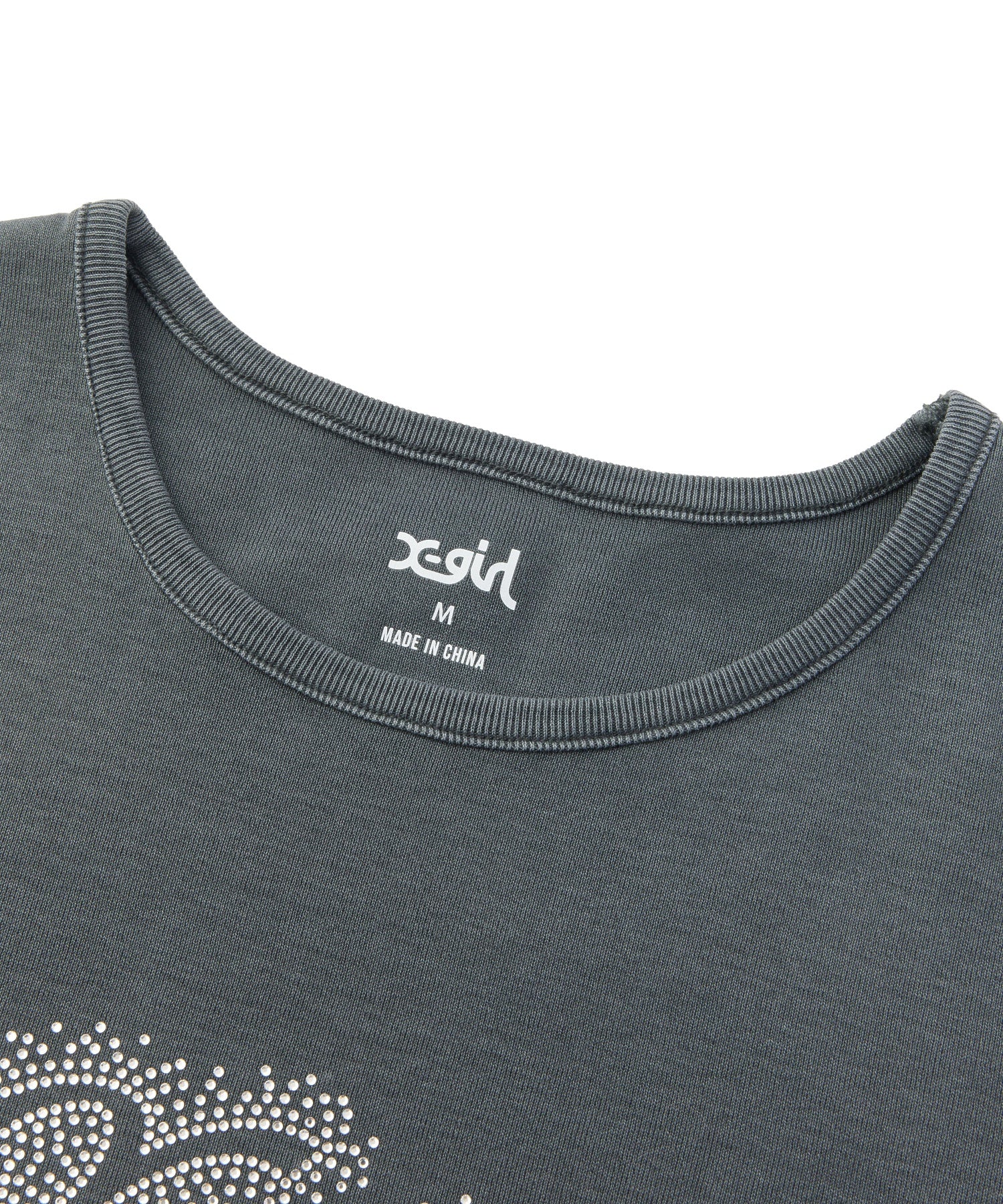 FADED DROP RHINESTONE LOGO S/S BABY TEE