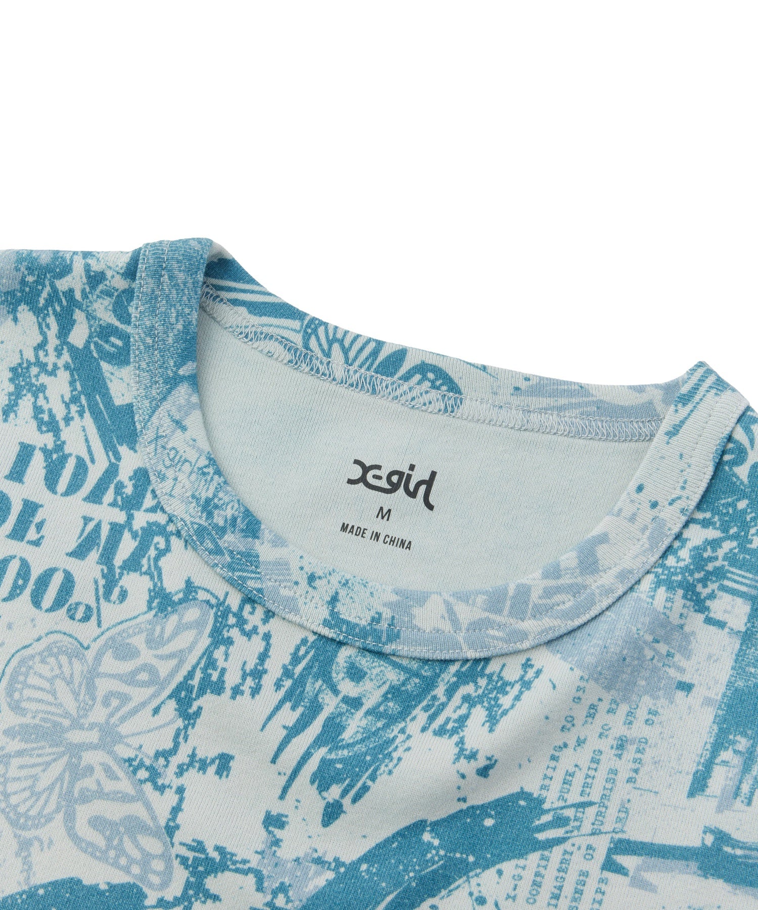 BRUSHED COLLAGE GRAPHIC S/S BABY TEE