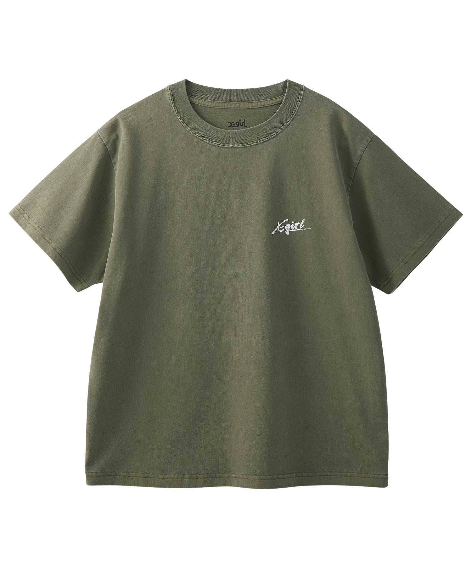 PIGMENT DYED CIRCLE TEXT LOGO S/S TEE