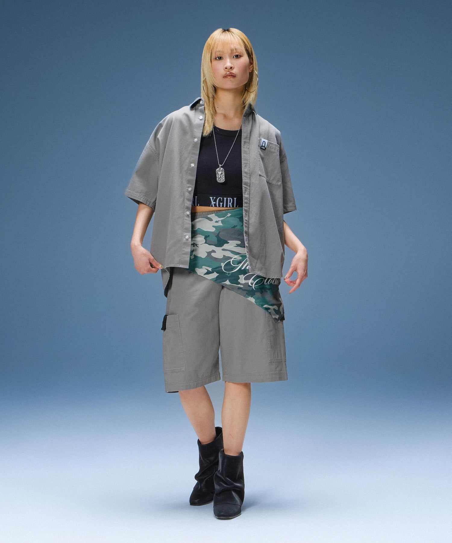 LOGO JACQUARD HEM S/S TEE