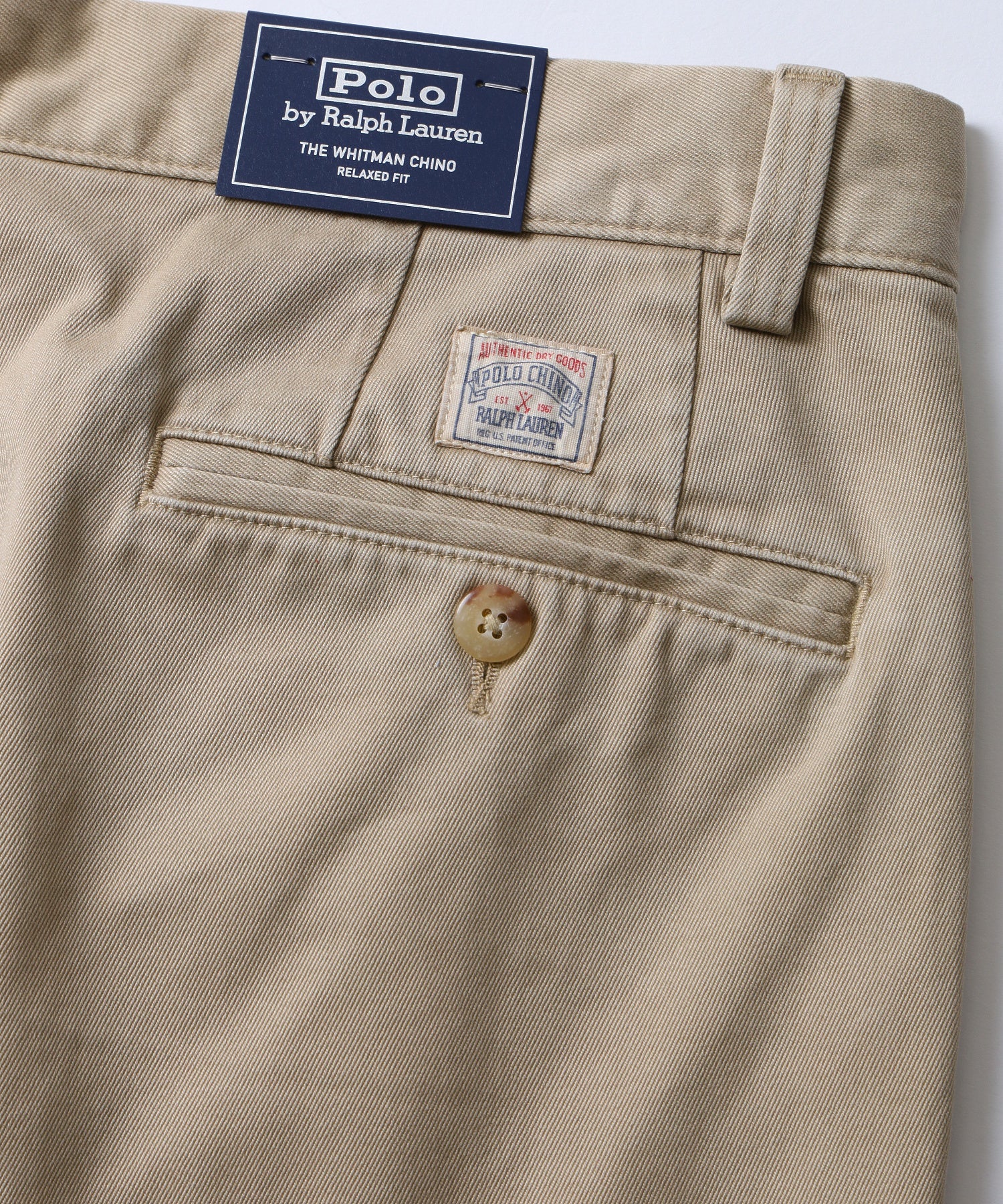 POLO RALPH LAUREN/ポロ ラルフ ローレン/RALAXED FIT WHITMAN CHINO PLEATED PANTS