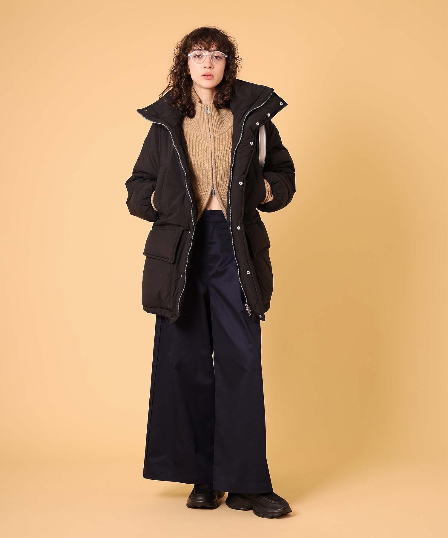 ネップジップアップセーター