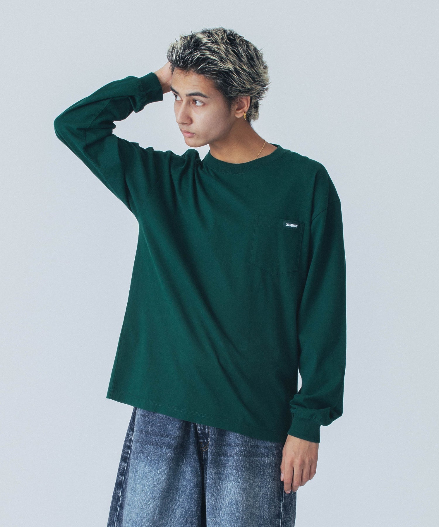 STANDARD LOGO TAG L/S POCKET TEE