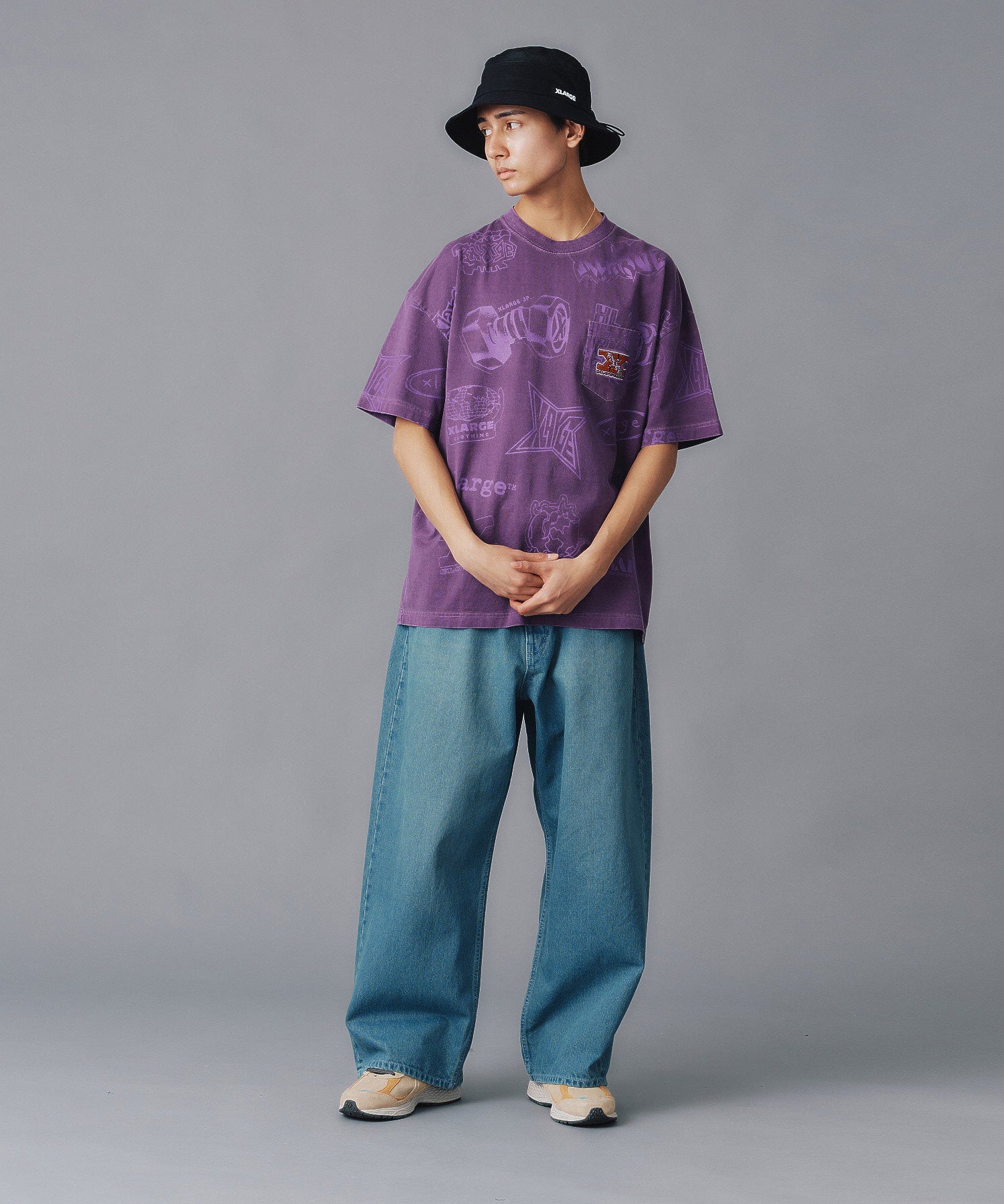 ALLOVER PRINTED S/S POCKET TEE