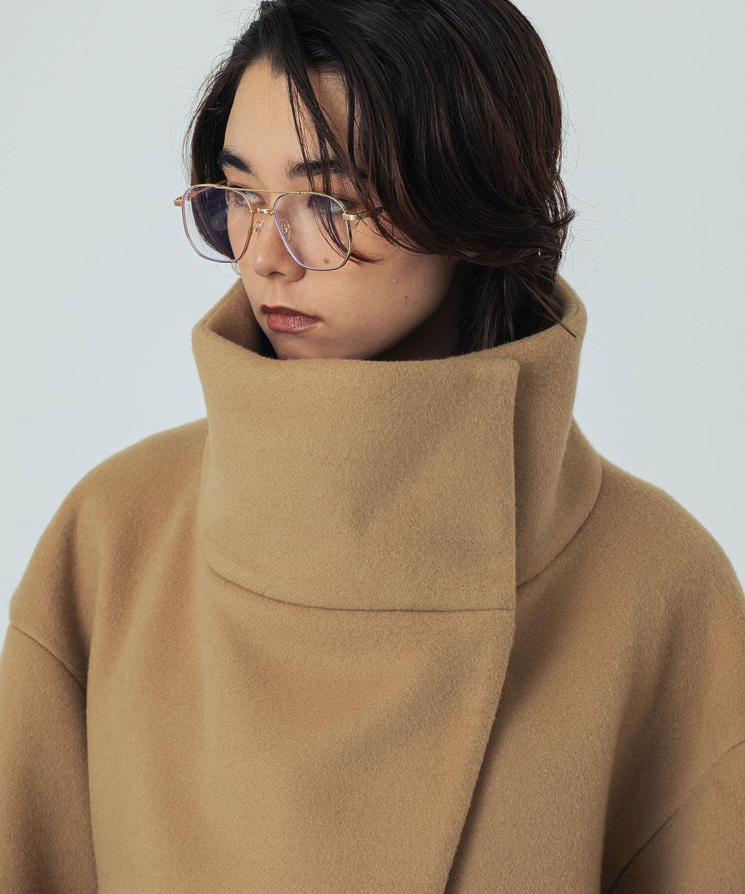 mici/BIG STAND COLLAR BLOUSON