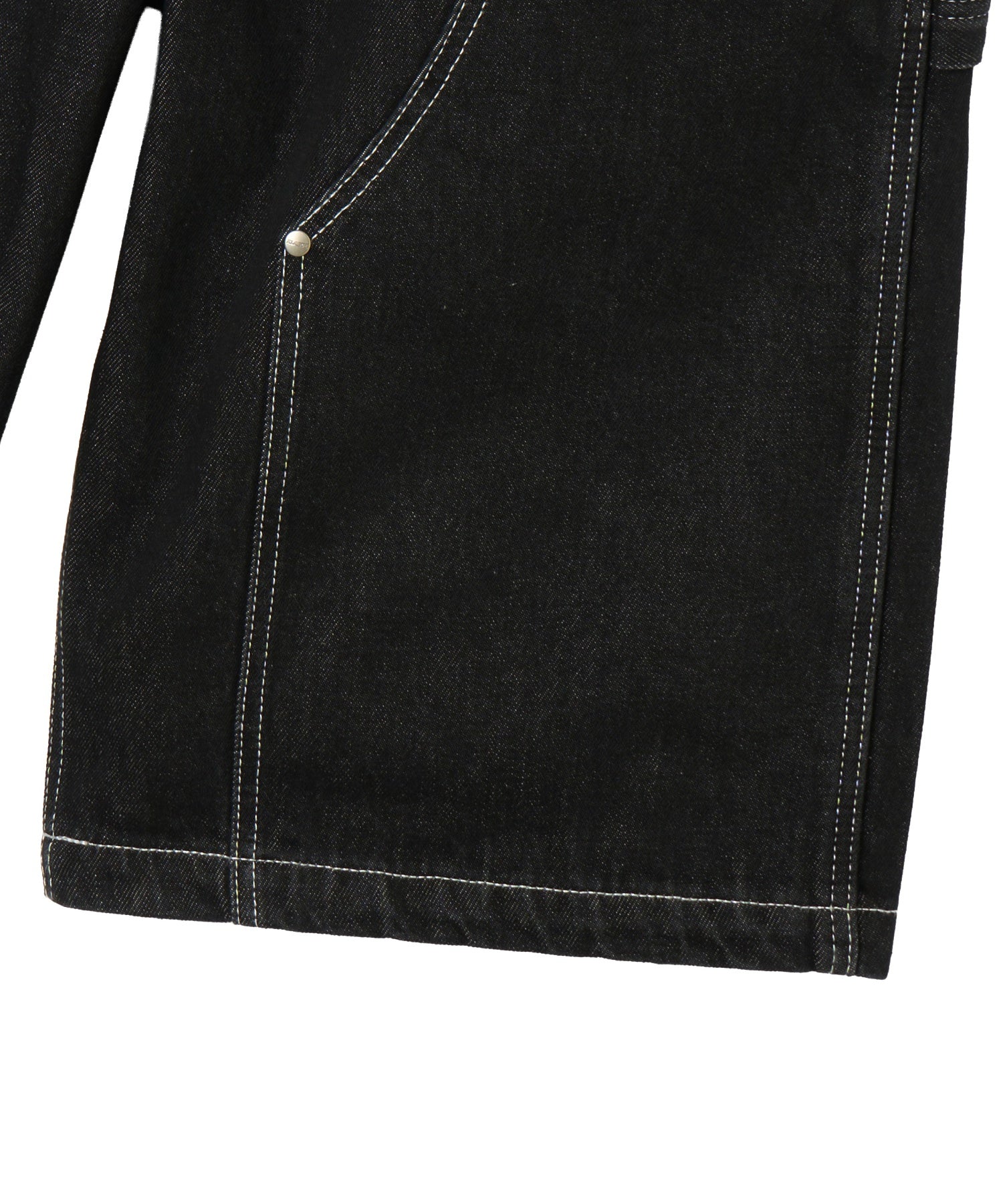 DOUBLE KNEE DENIM SHORT PANTS