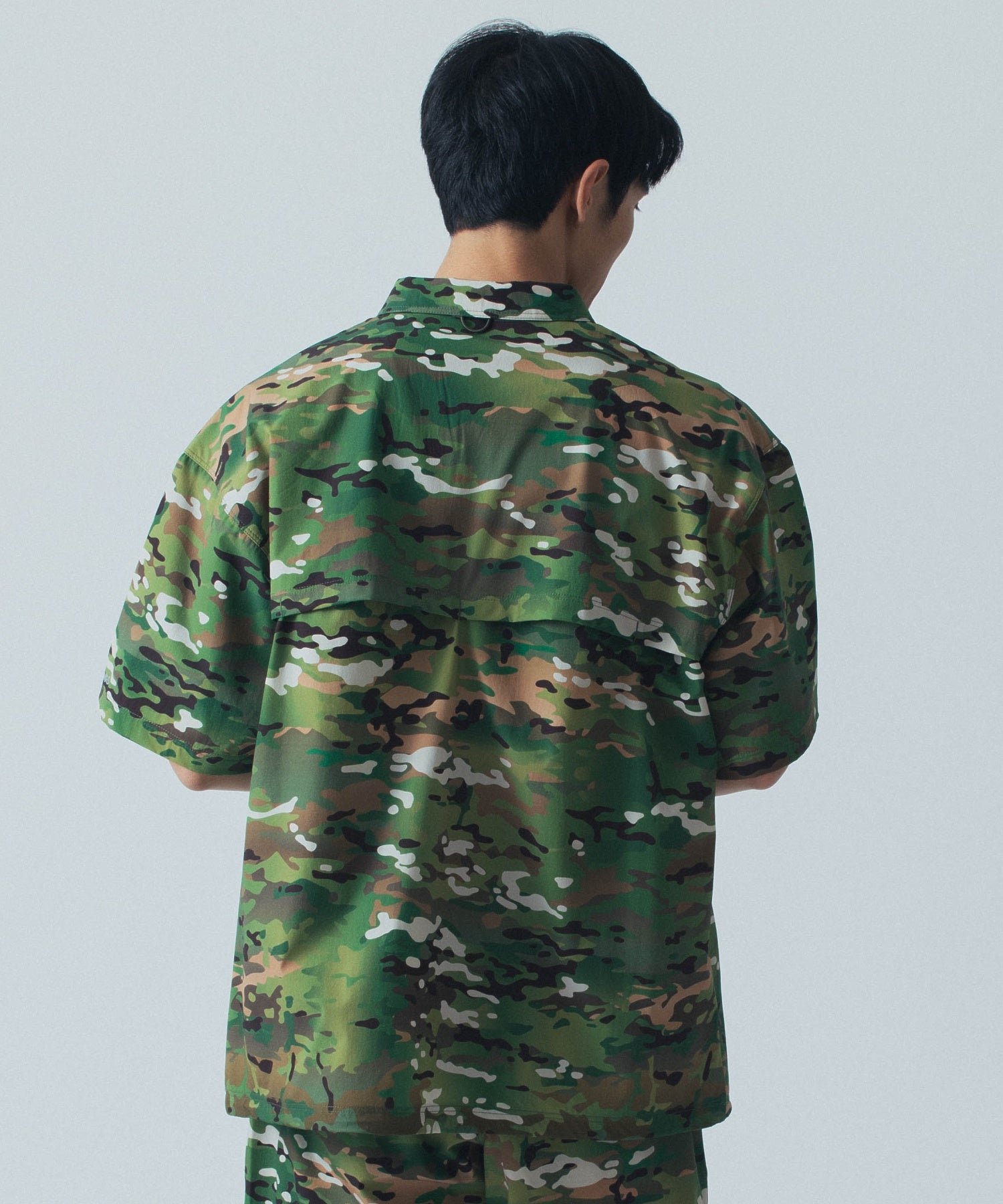 WILDTHINGS/ワイルドシングス/PRINT SLANT S/S SHIRT/WT24035AD