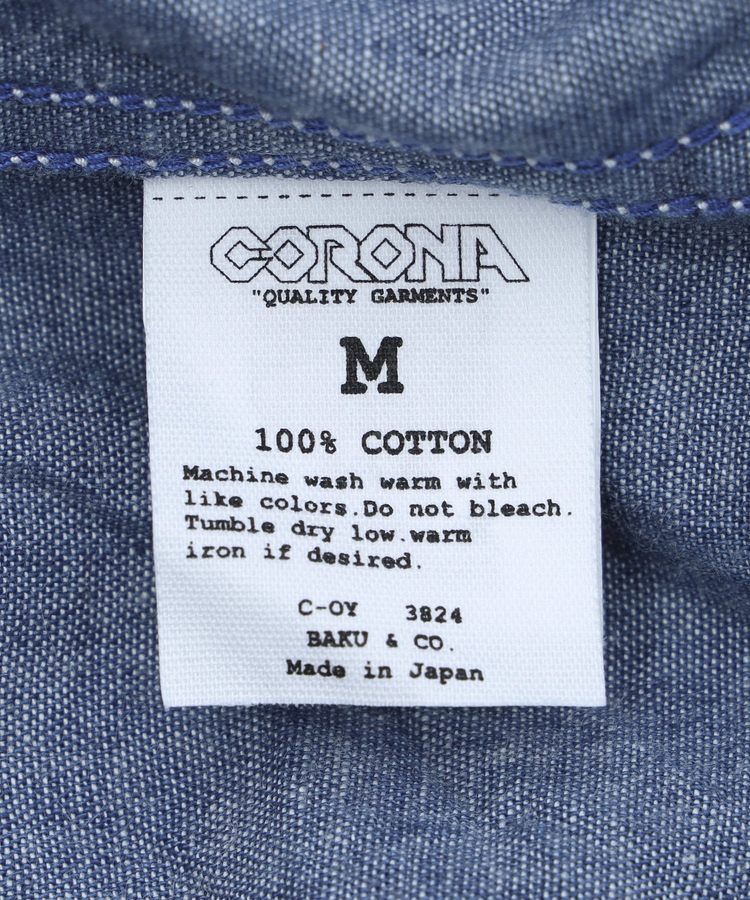 HOMBRENINO/オンブレ・ニーニョ/CORONA UTILITY EYELET SHIRT HN0261-SH0002