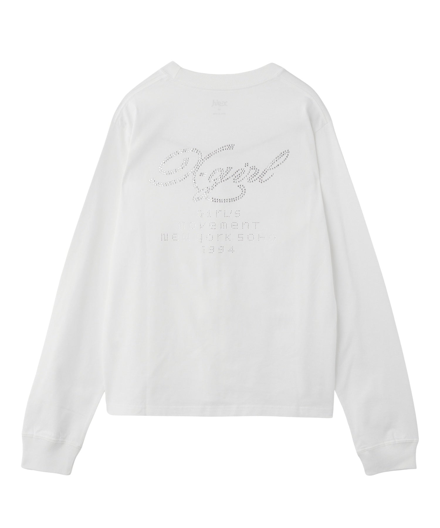 RHINESTONE COMBINATION LOGO L/S TEE