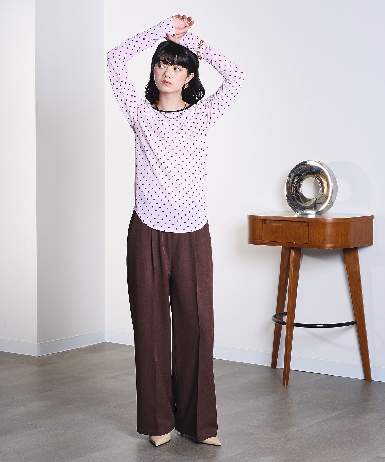 model:163cm 着用サイズ:S