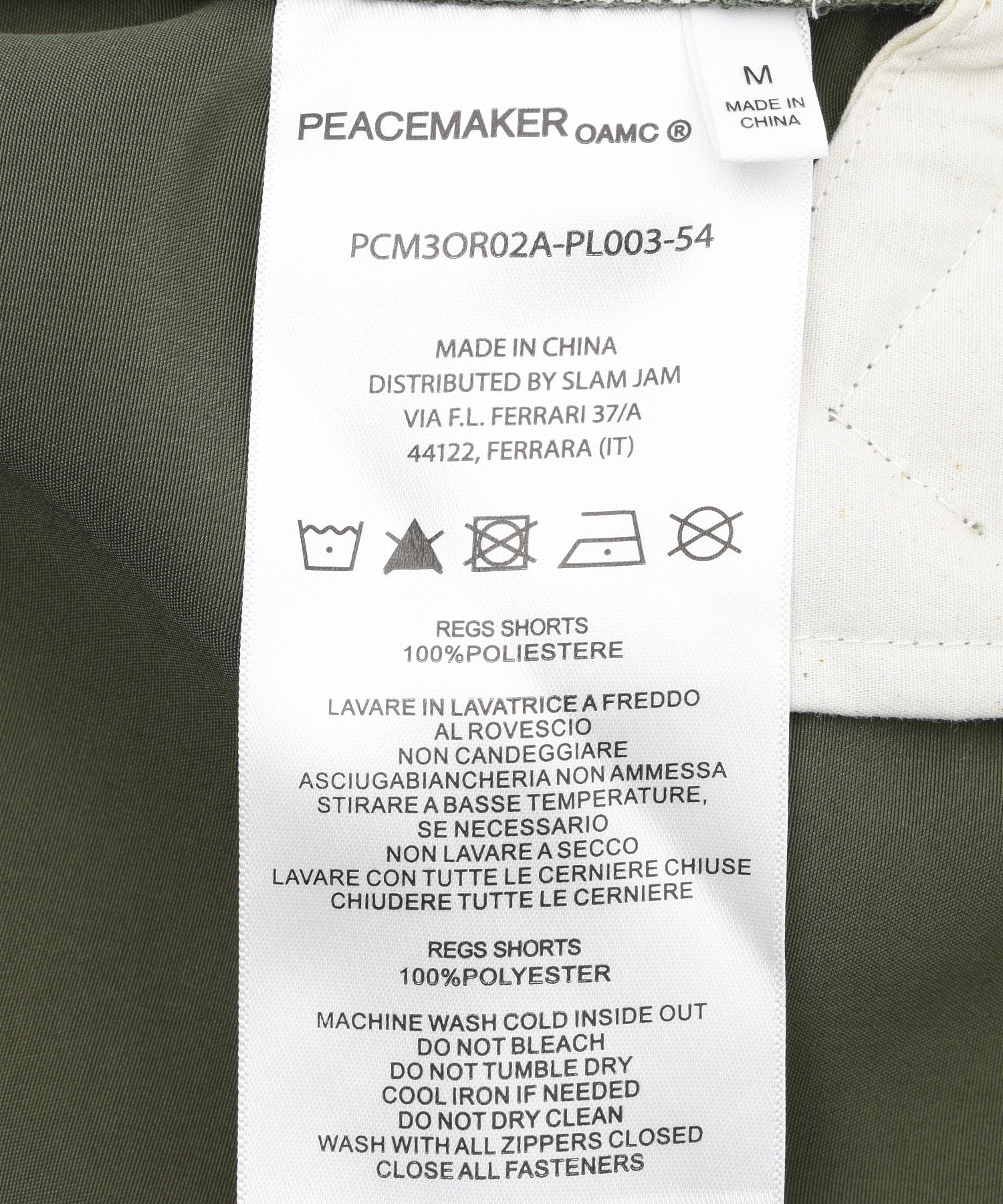 PEACEMAKER/ピースメーカー/Regs Short PCM3OR02A