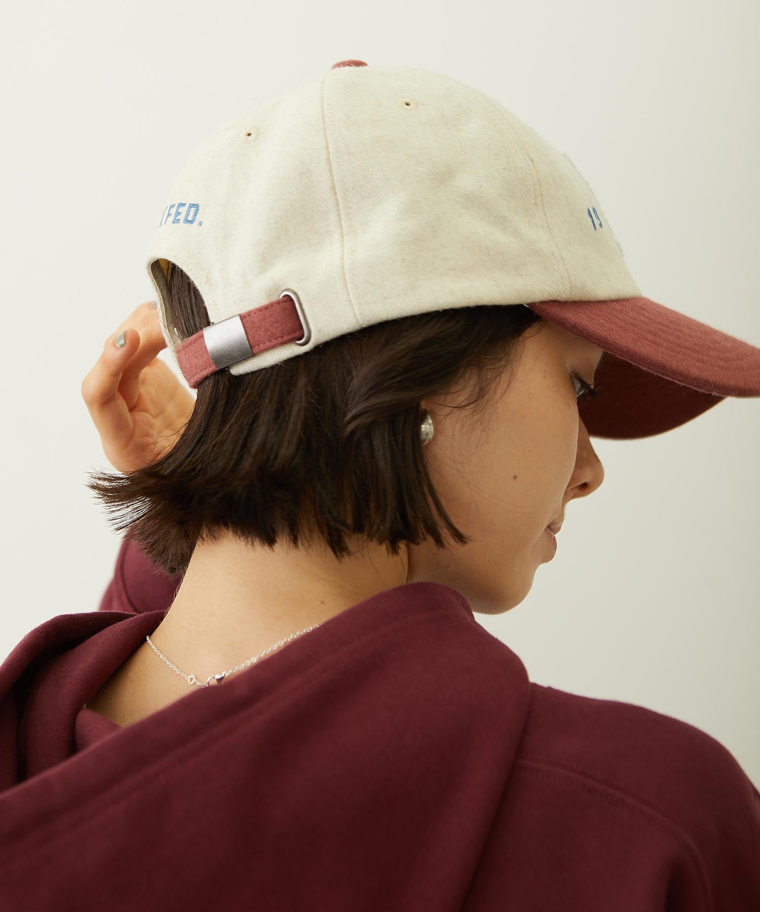 CHENILLE LOGO EMBROIDERY MELTON CAP
