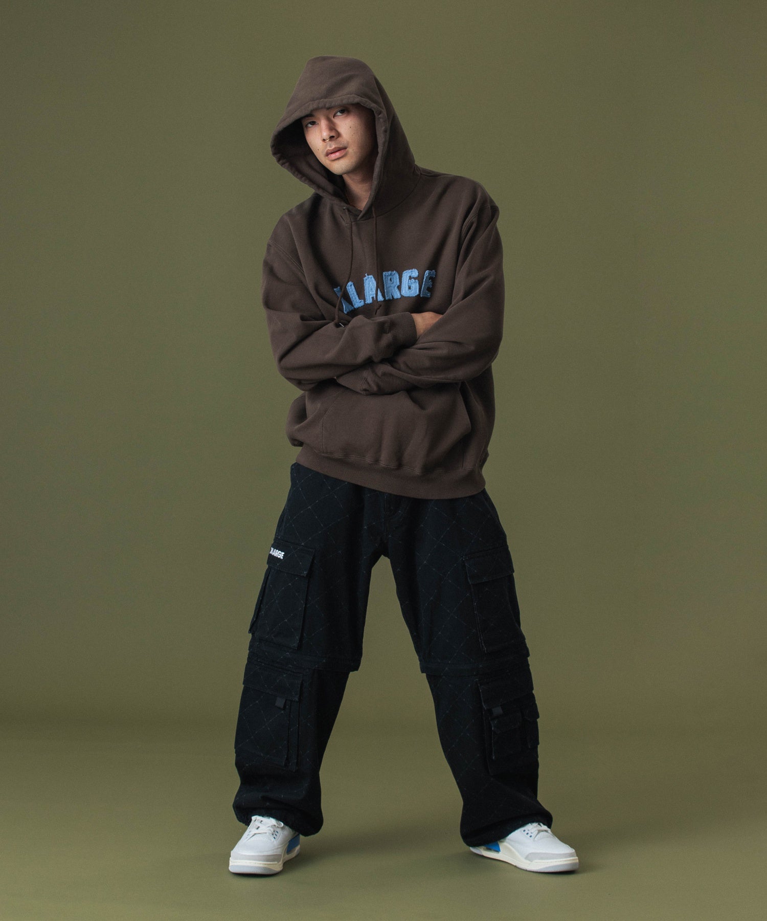 ARCH LOGO PULLOVER HOODED SWEATSHIRT