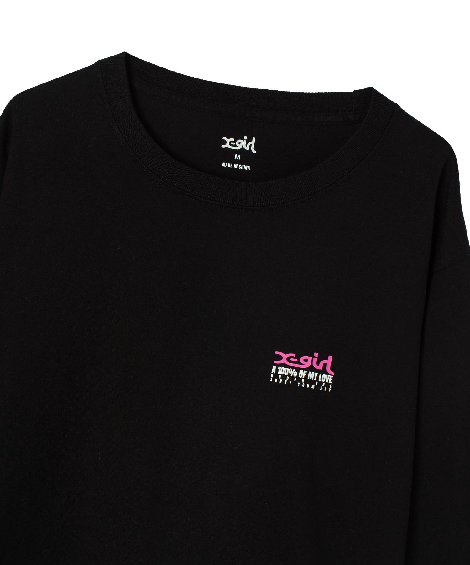 FACE BOX AND MESSAGE L/S TEE
