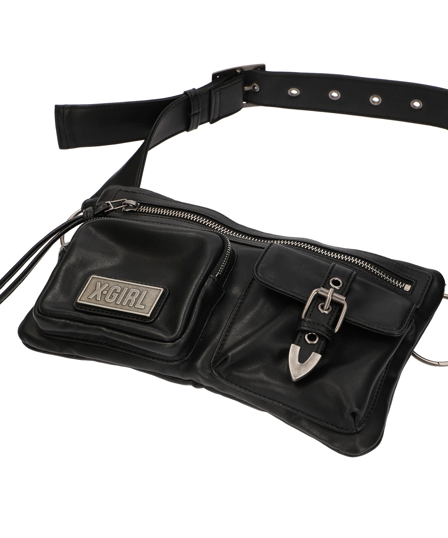 FAUX LEATHER 2WAY BELT BAG