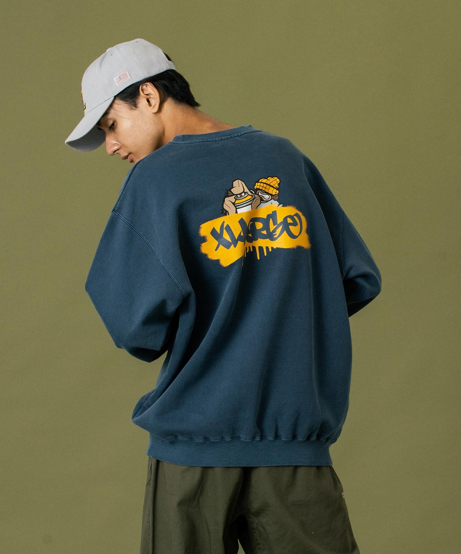 PIGMENT BOMB CREWNECK SWEAT SHIRT