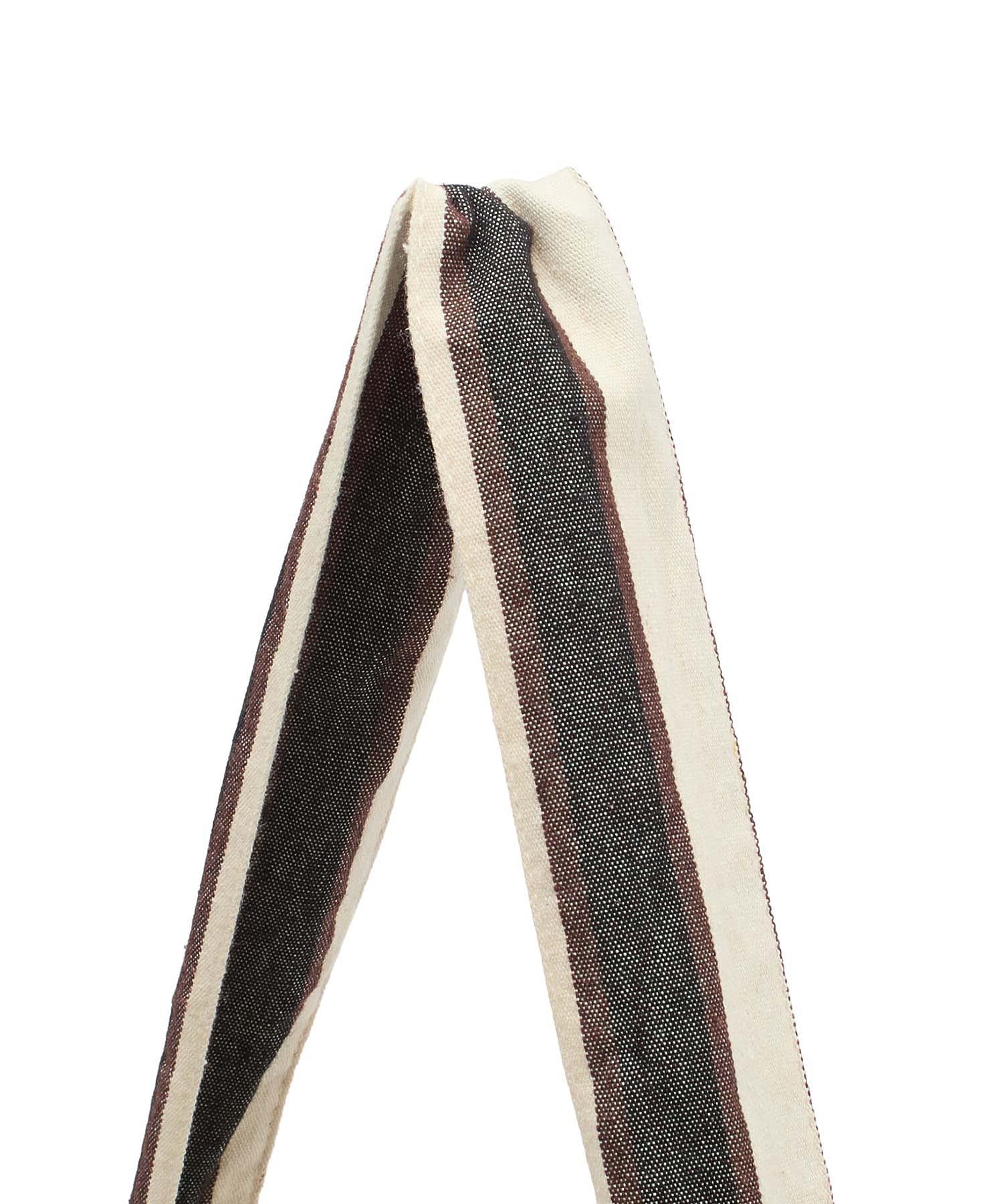 beej/STRIPE FABRIC OSBAG