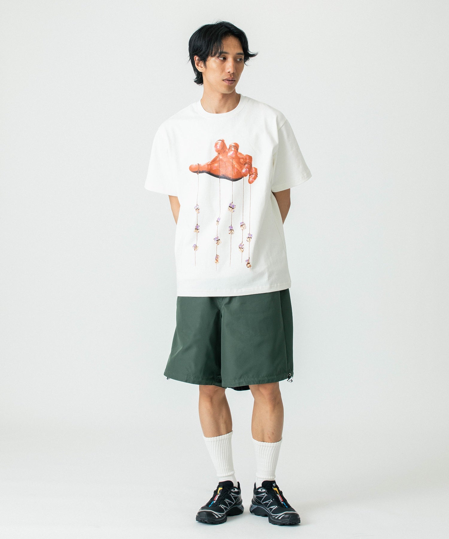 TAION/タイオン/NON DOWN MILITARY RVS WIDE SHORTS/R039NDML-1