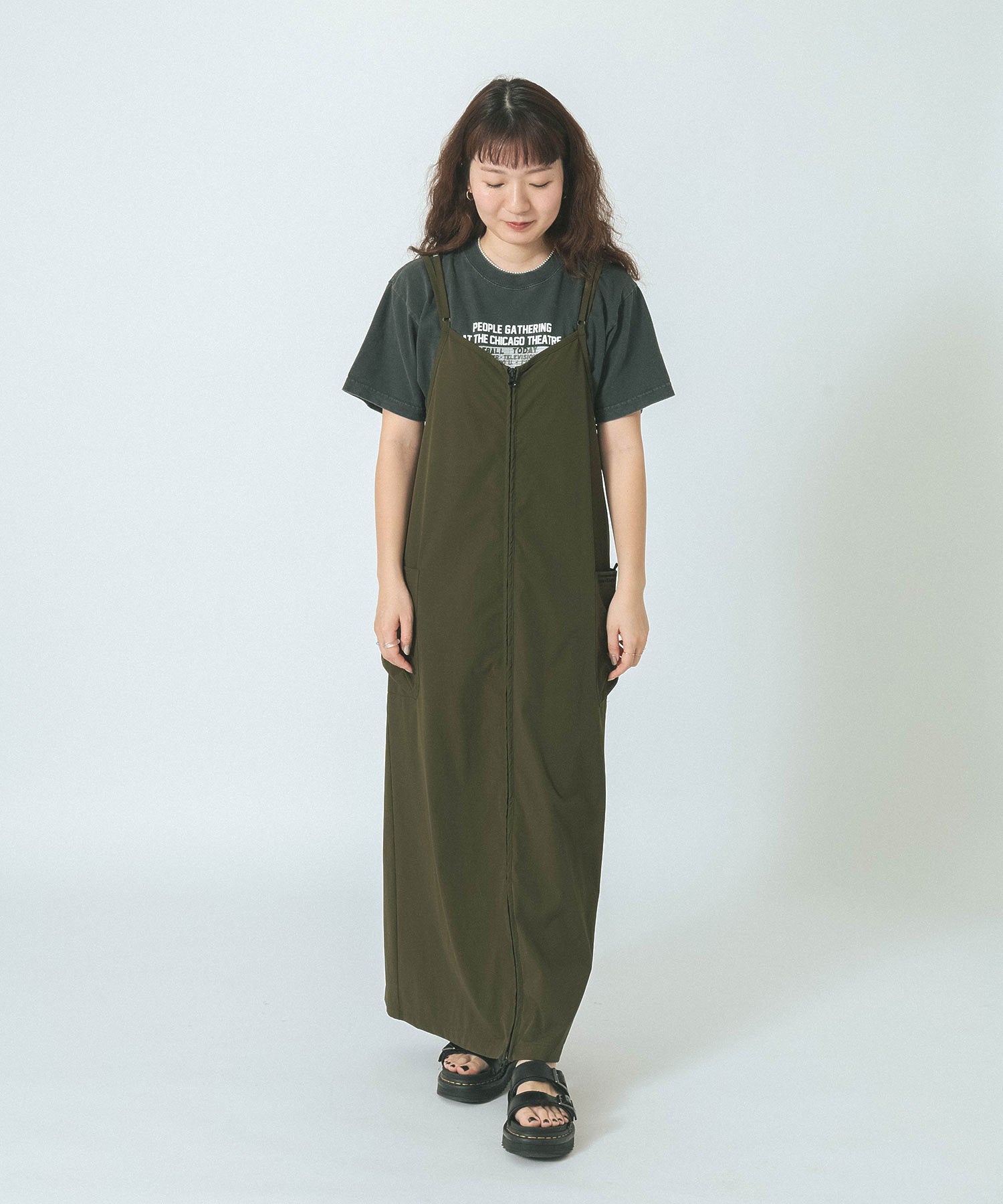 THOUSAND MILExGENE HEAVENS/BACK CROSS NALLOW STRAP DRESS