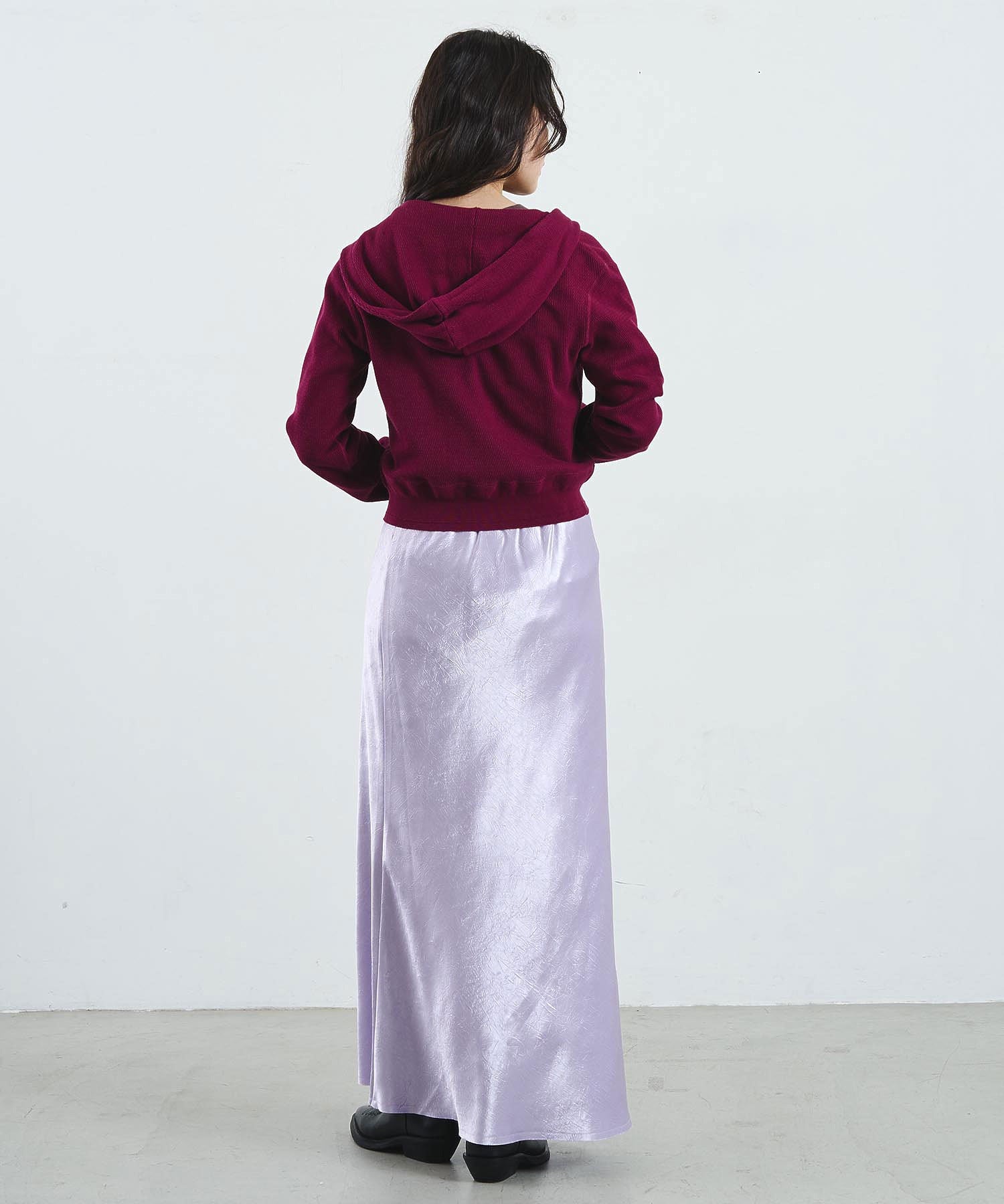 CREOLME/SATIN LONG SKIRT