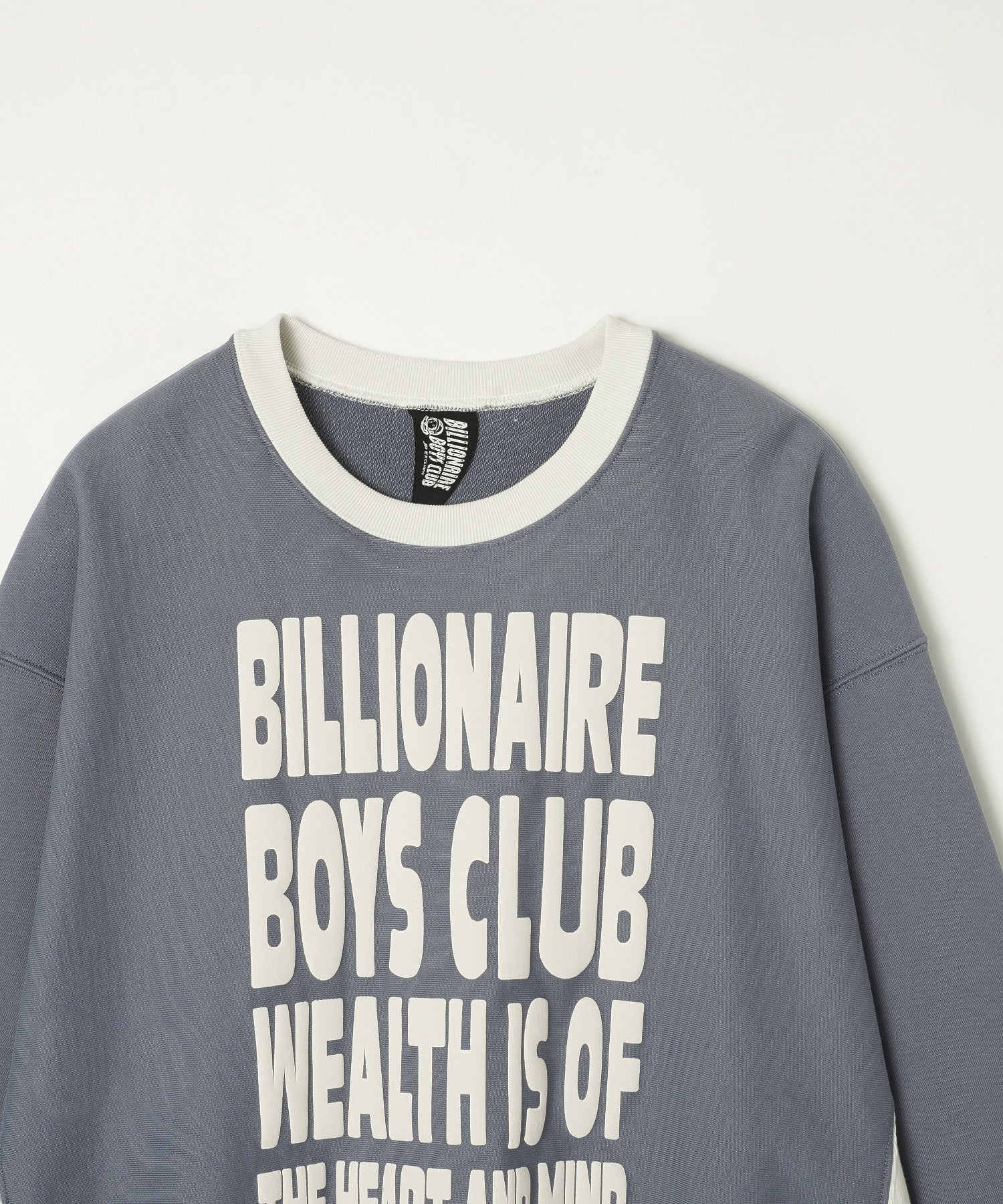 BILLIONAIRE BOYS CLUB/ビリオネア・ボーイズ・クラブ/PUFF PRINT 2TONE COTTON SWEATSHIRT
