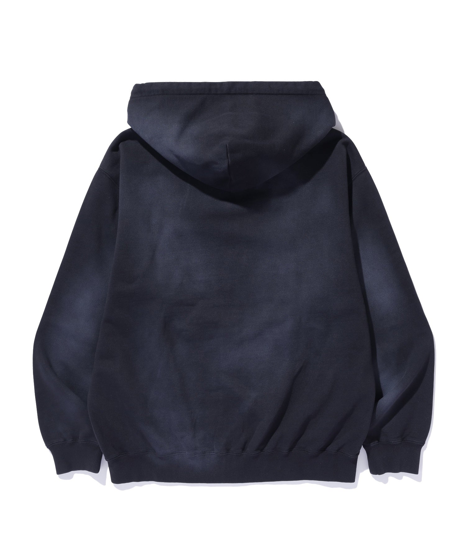 SPRAY PROCESSED ZIP HOODED SWEATSHIRT