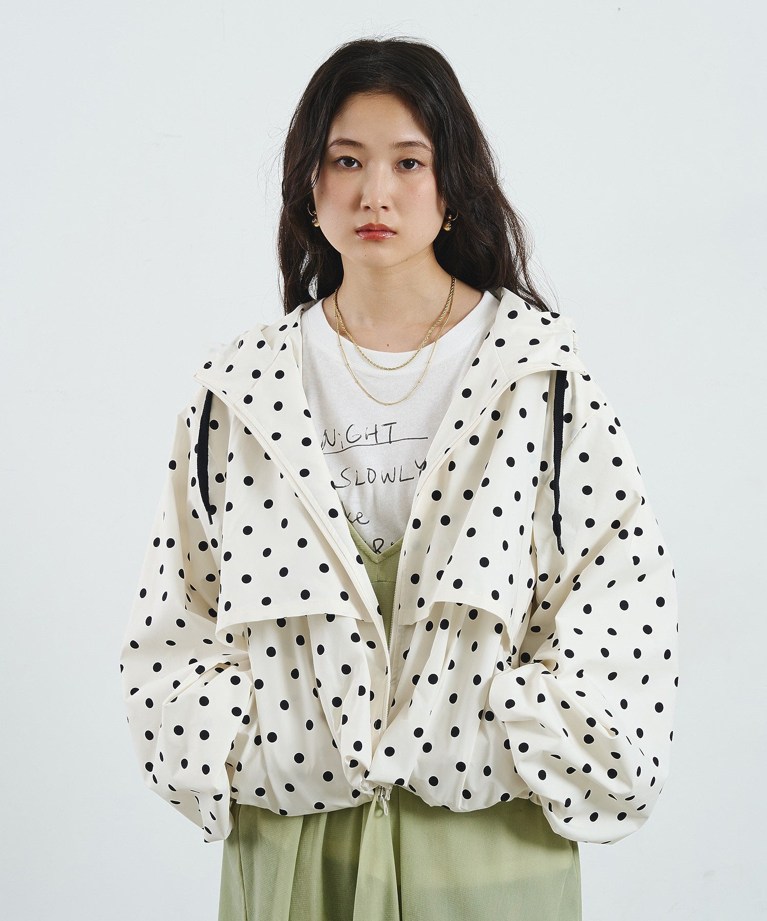 POLKA DOT PUFF BLOUSON