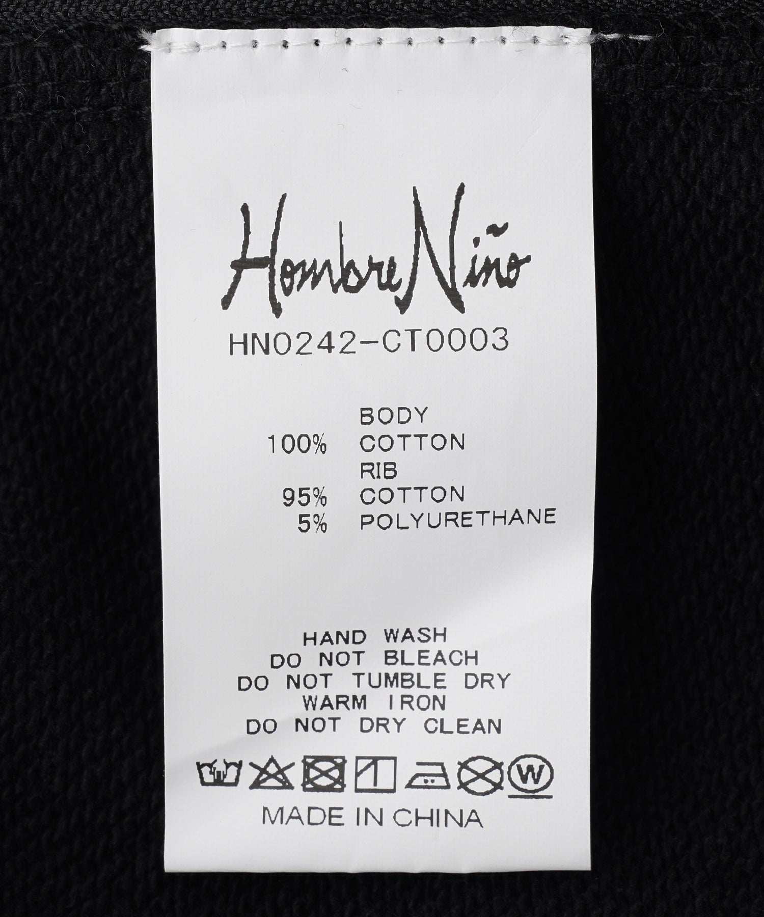 Hombre Nino/オンブレ・ニーニョ/VENTILATION CREW NECK/HN0242-CT0003