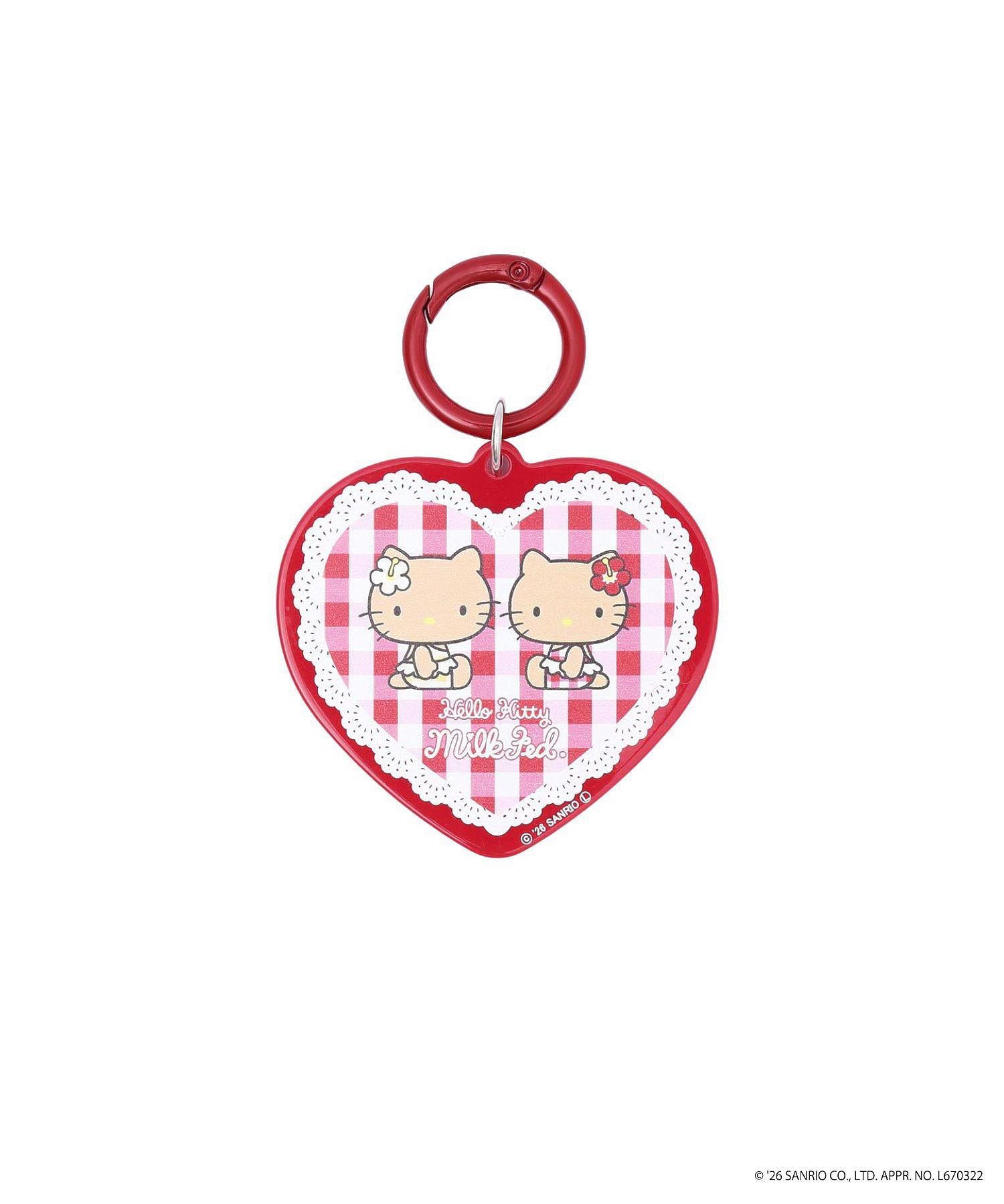 MILKFED. × HELLO KITTY SUN-KISSED F2F KEYCHAIN